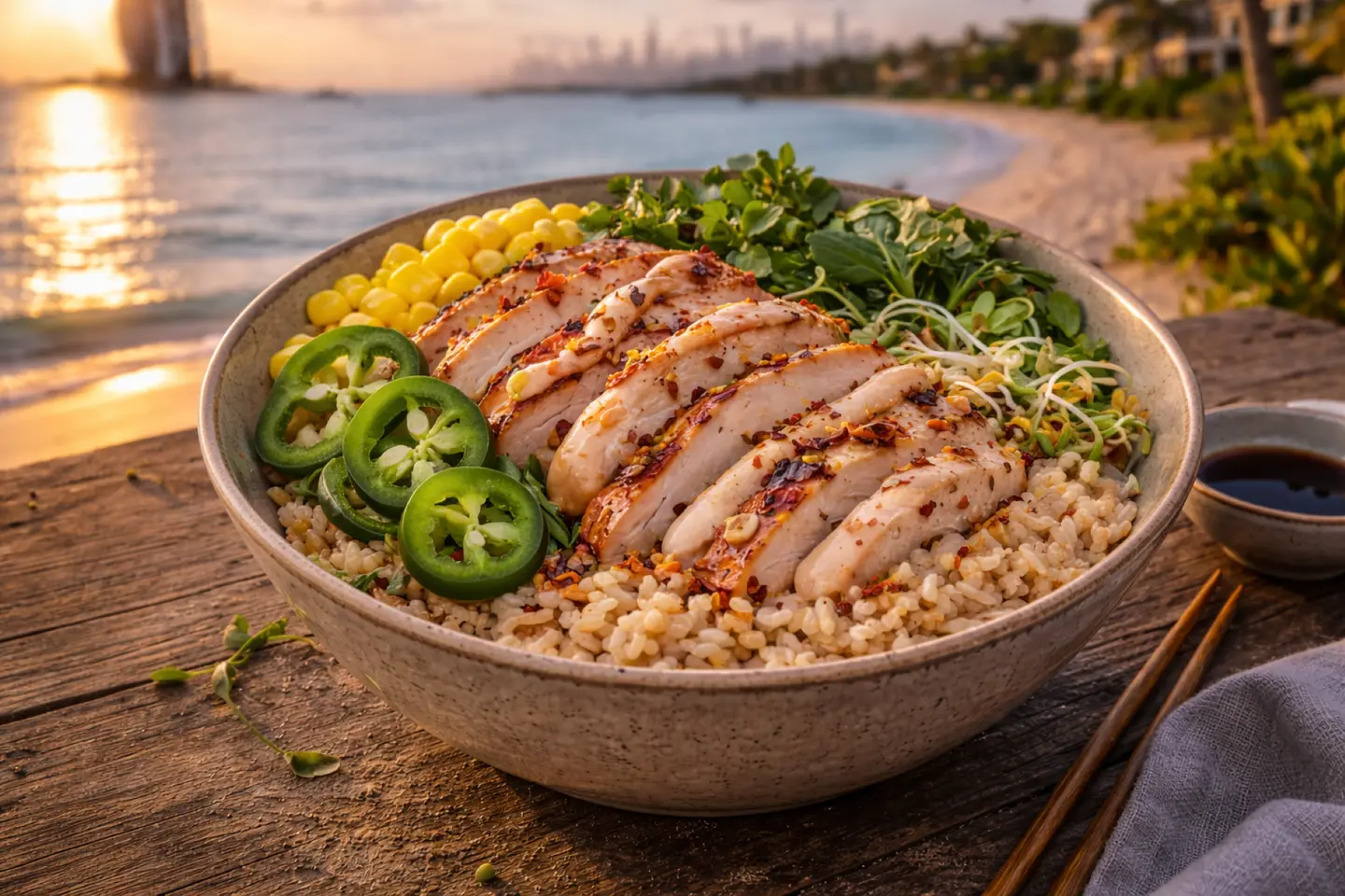 بوكِي الدجاج الحار المقرمش