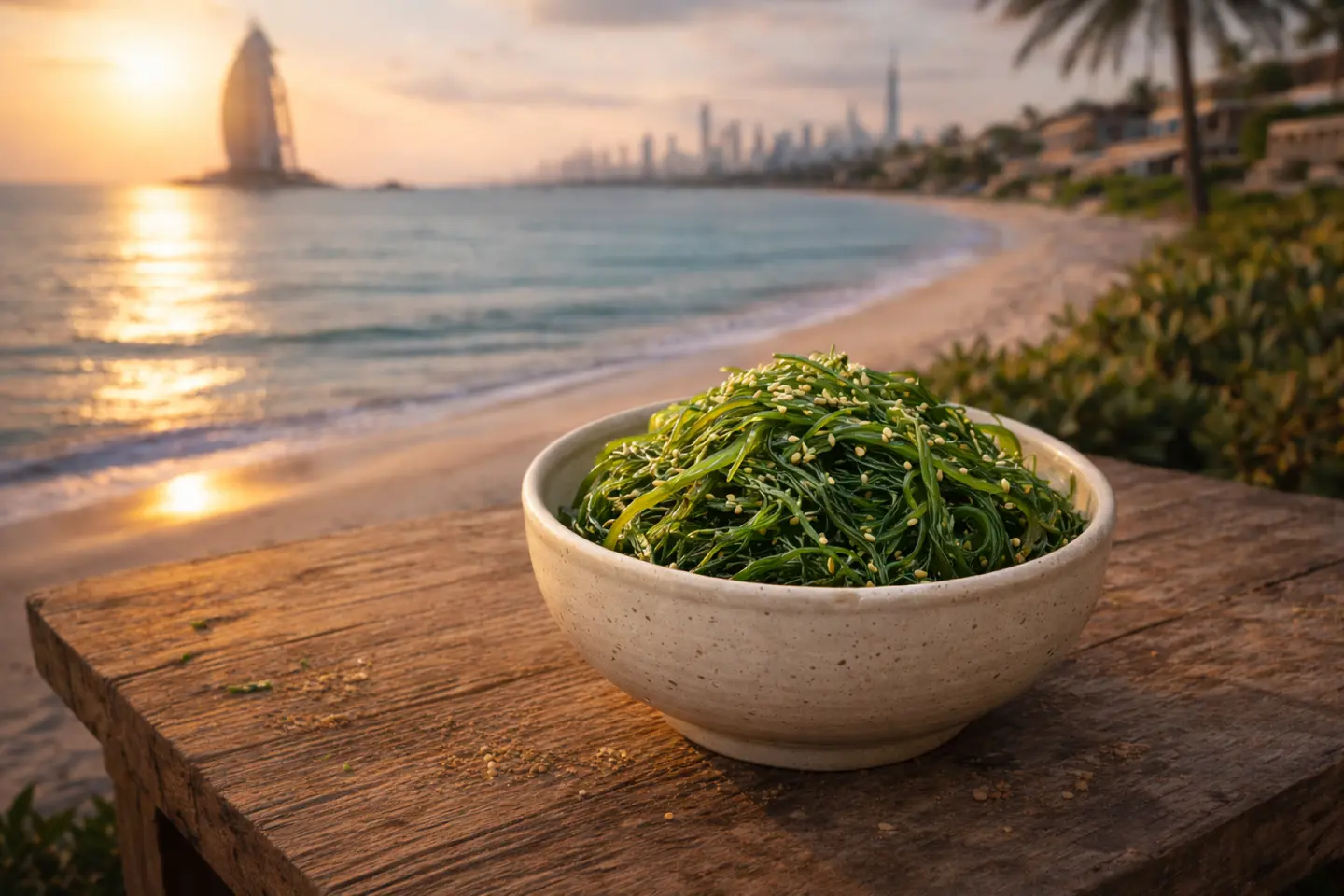 سلطة أعشاب البحر