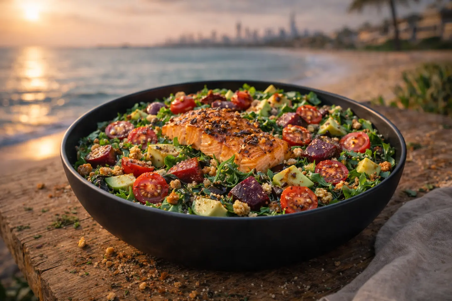 سلطة السلمون