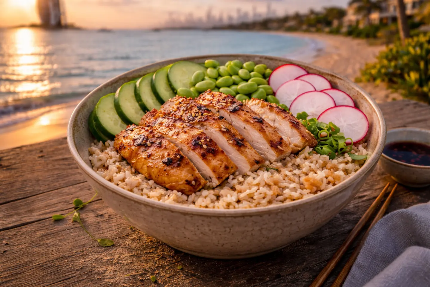 وعاء الدجاج ببونزو الفلفل الحار