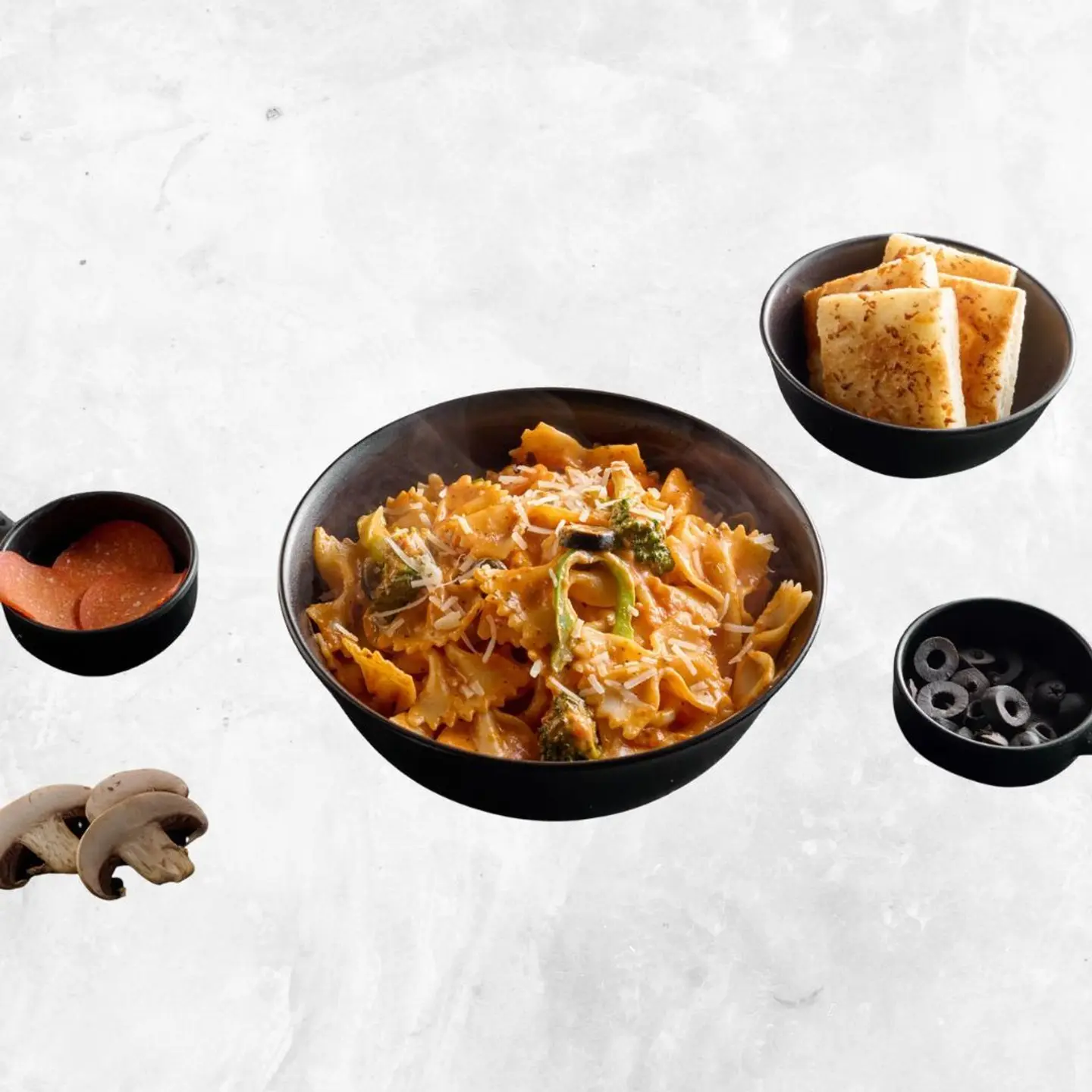 مكرونة بالخضروات