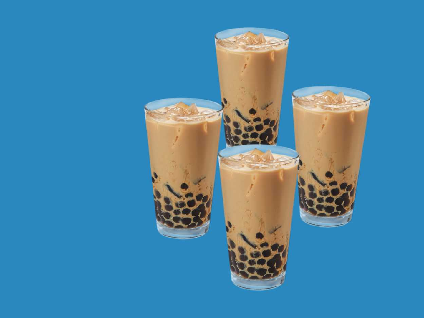 4 Cup Boba & Milk Tea Sharing Set⁠