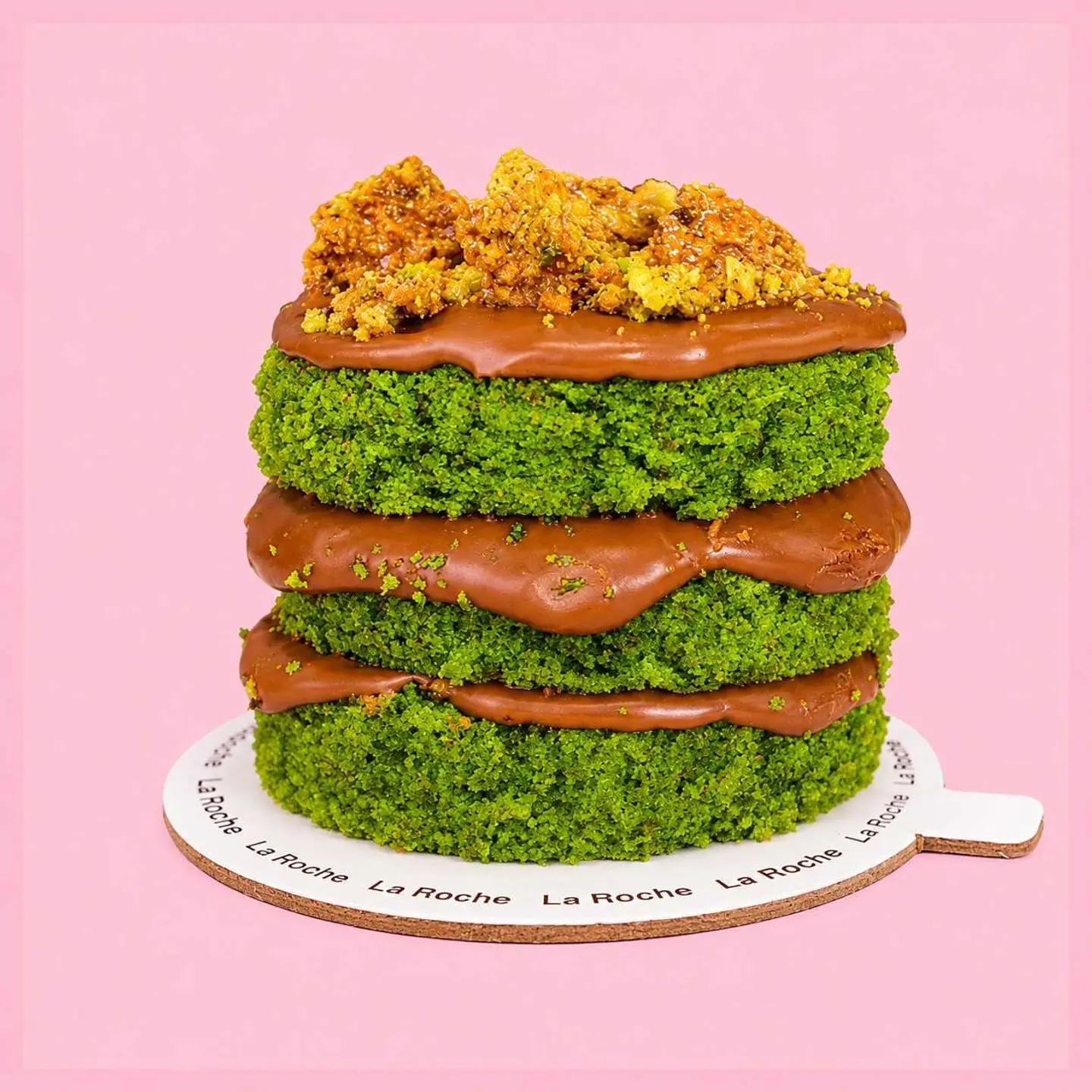 Mini Pistachio Nutella Cake