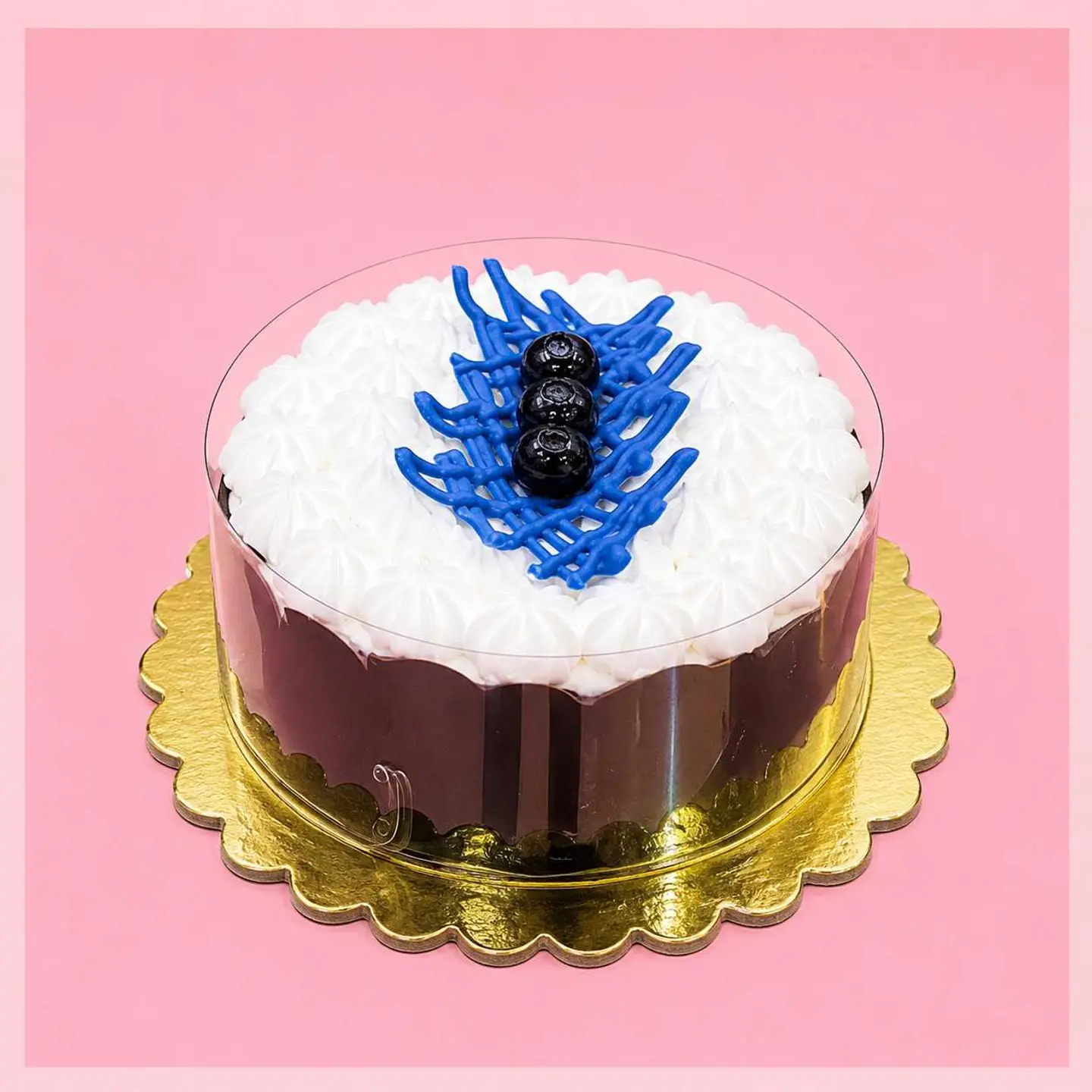 Small Blue Velvet Cake
