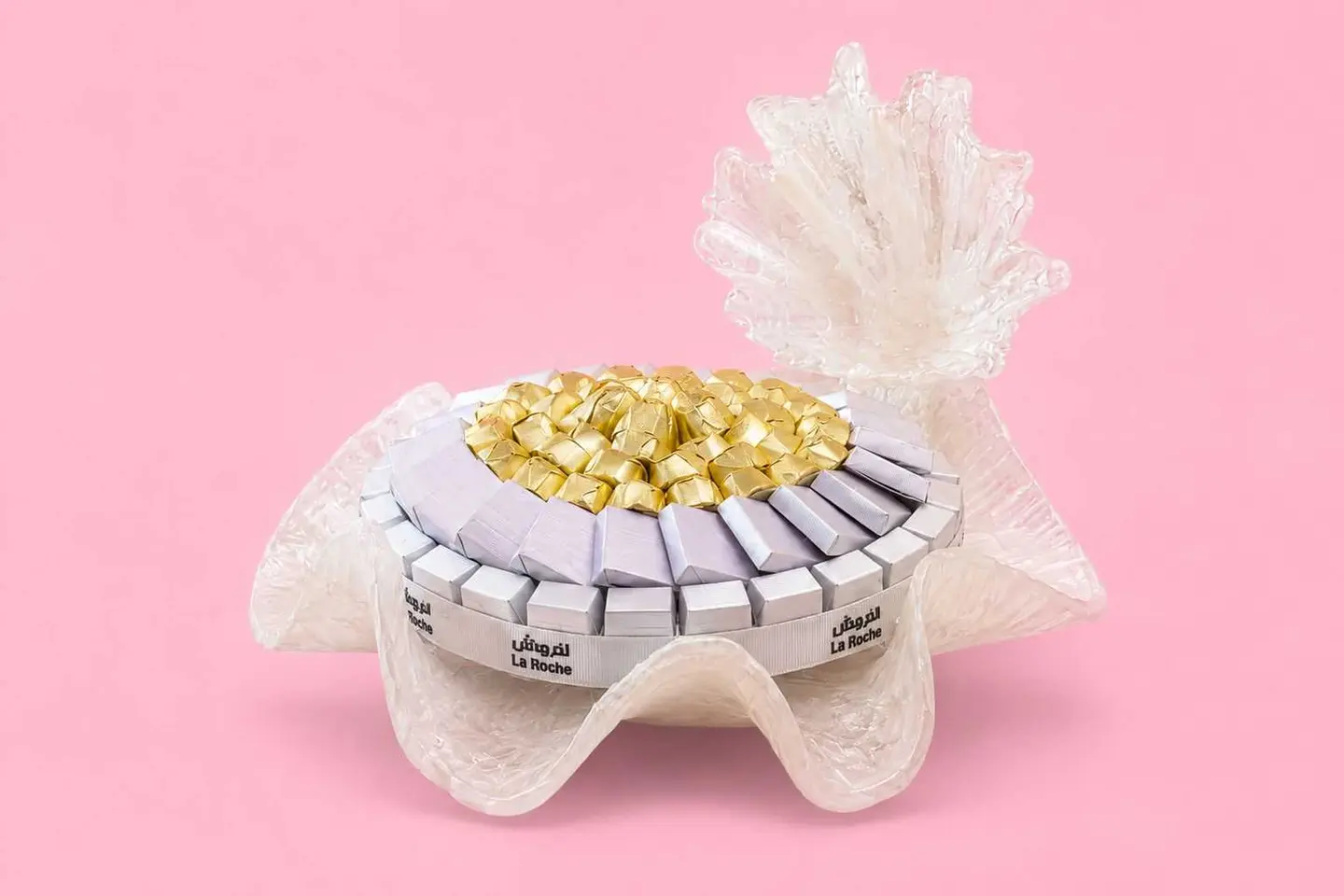 Resin Wave Tray With Leaf Design