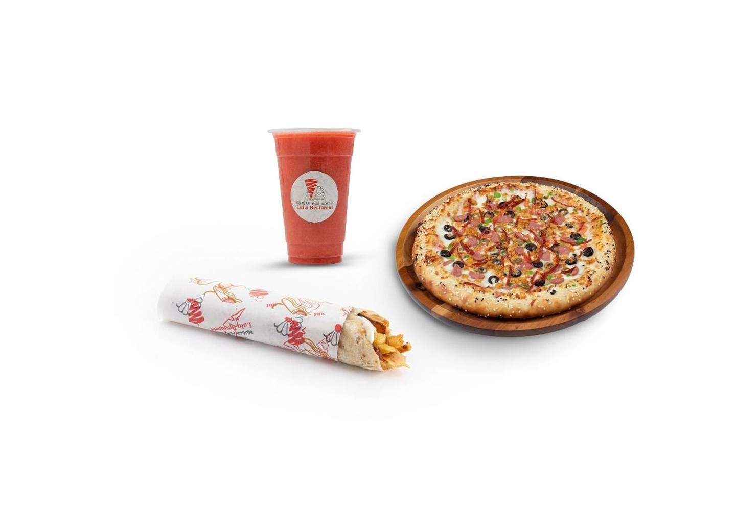 بيتزا وشاورما