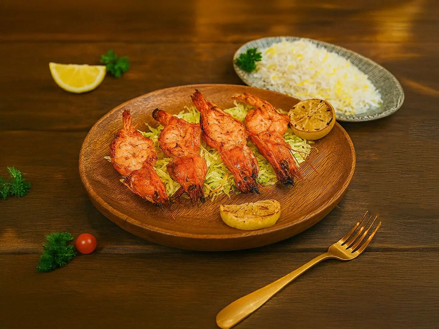 روبيان كينج مشوي