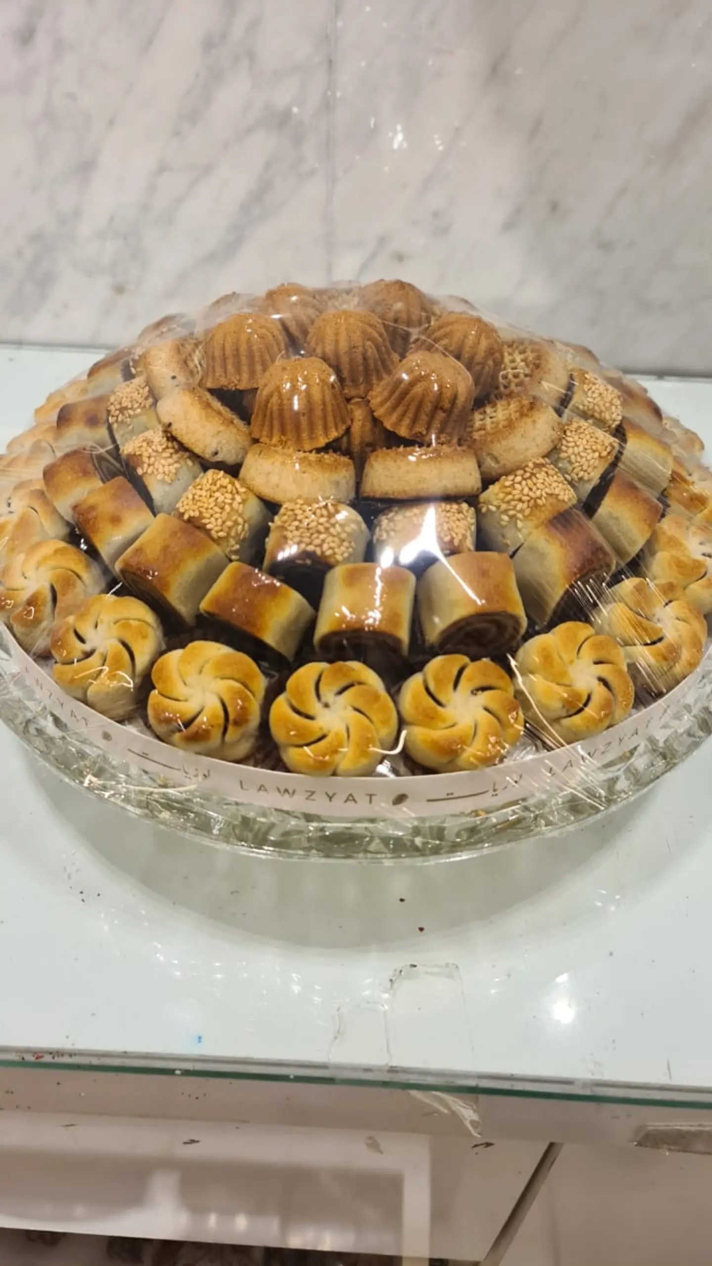 صحن كريستال معمول فاخر