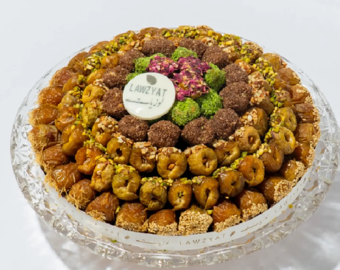Luxury Crystal Stuffed Dates Platter
