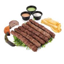 صحن كباب لحم 6 اسياخ