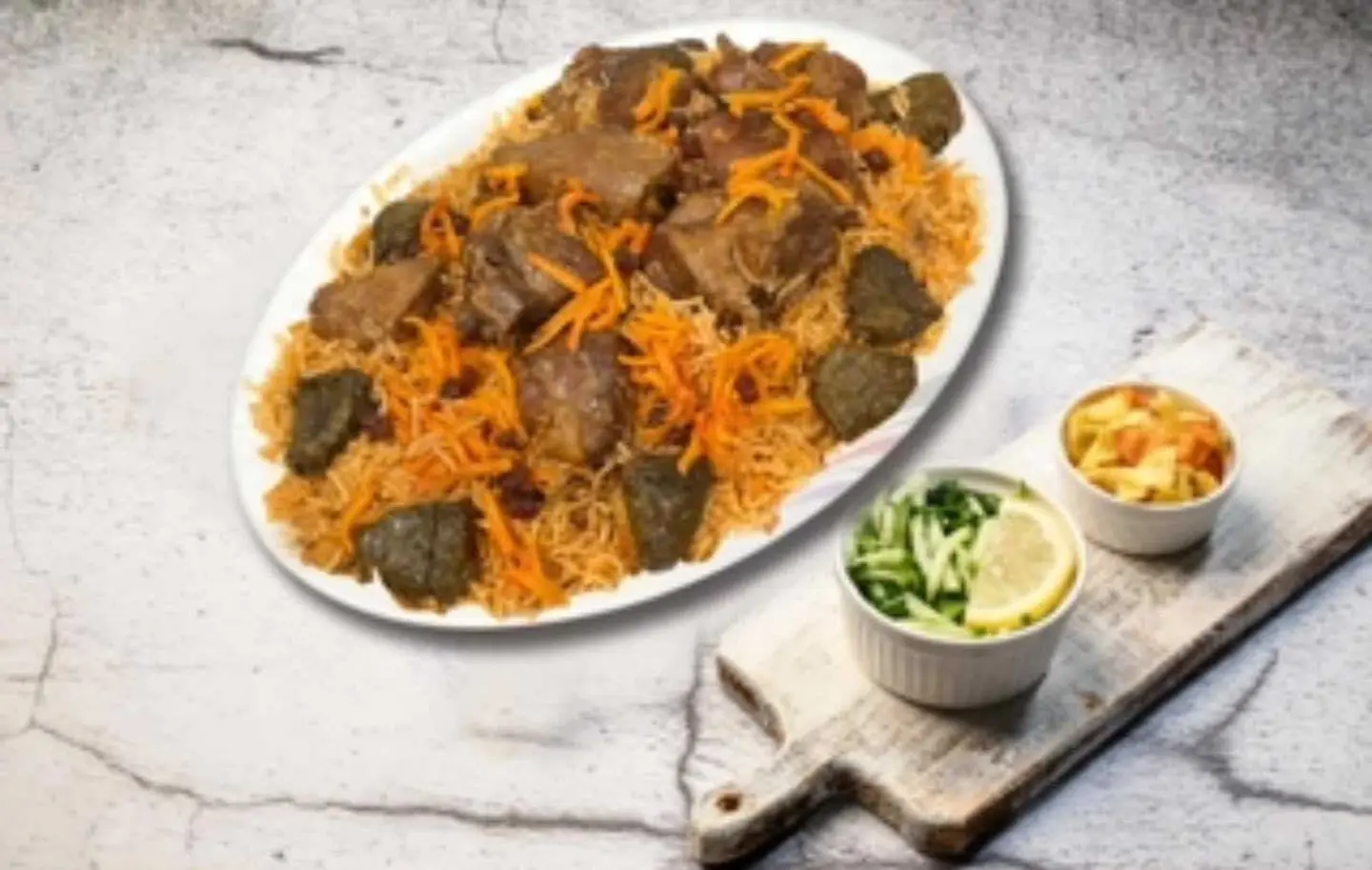 Two Portions Of Meat With Koutak