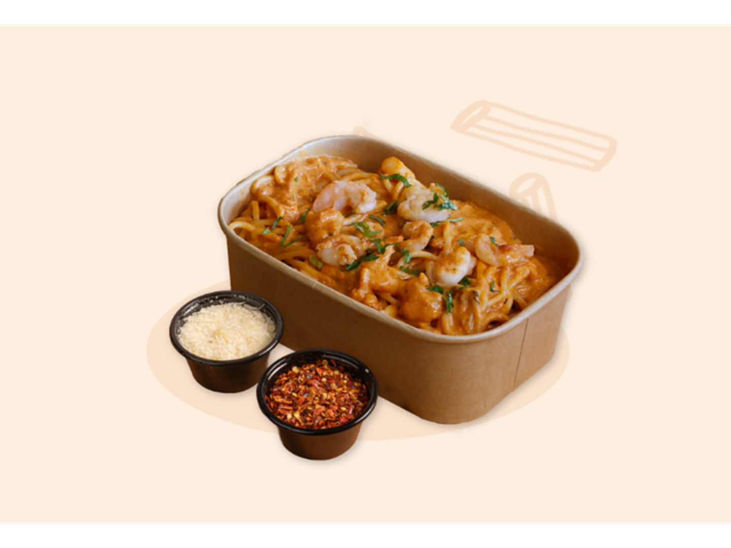 Spaghetti Shrimp Pink Sauce Pasta