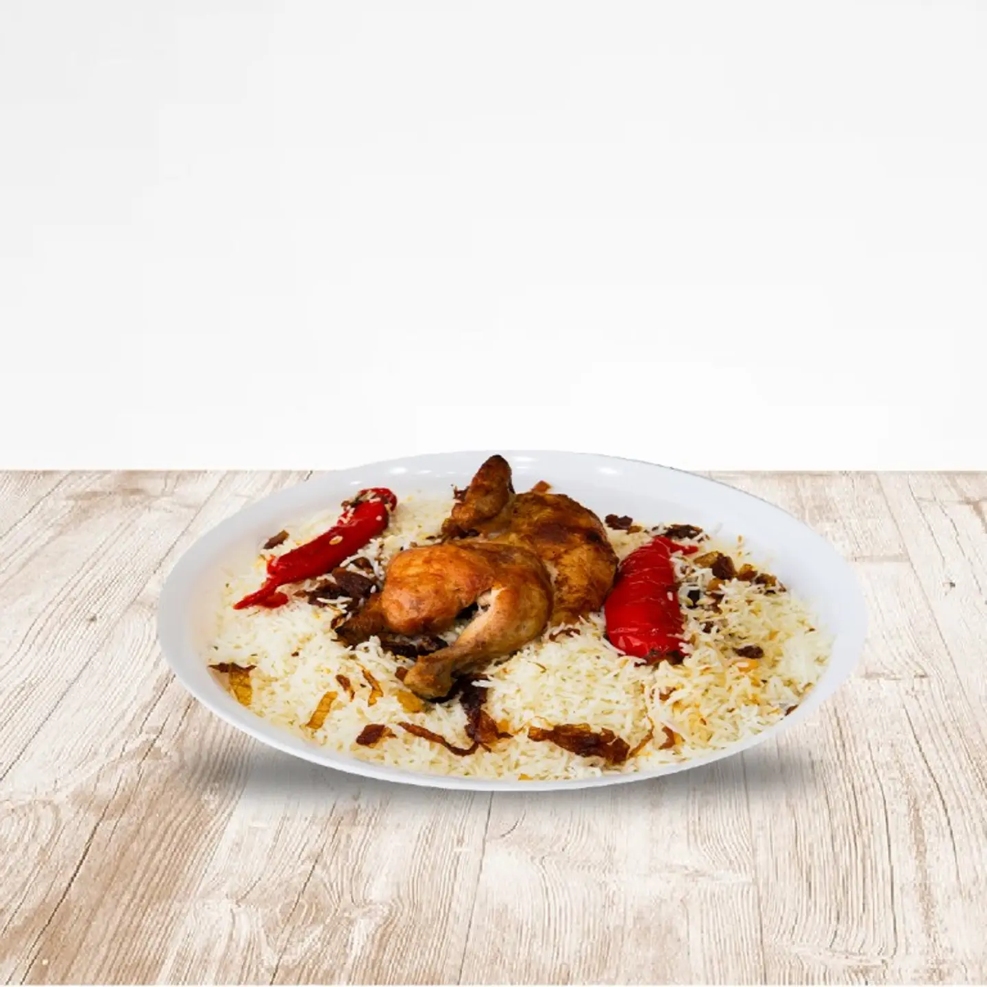 Quarter Grilled Chicken With Rice