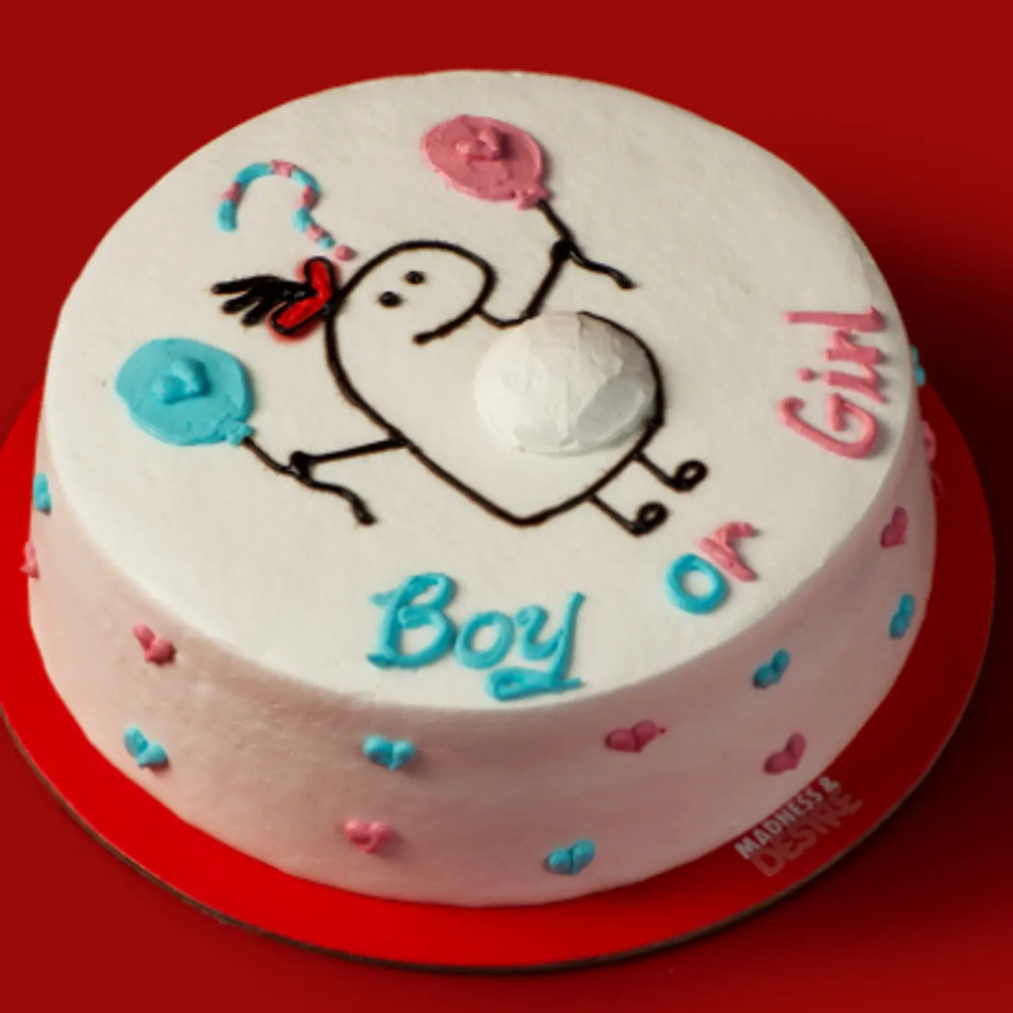 Gender Reveal Cake