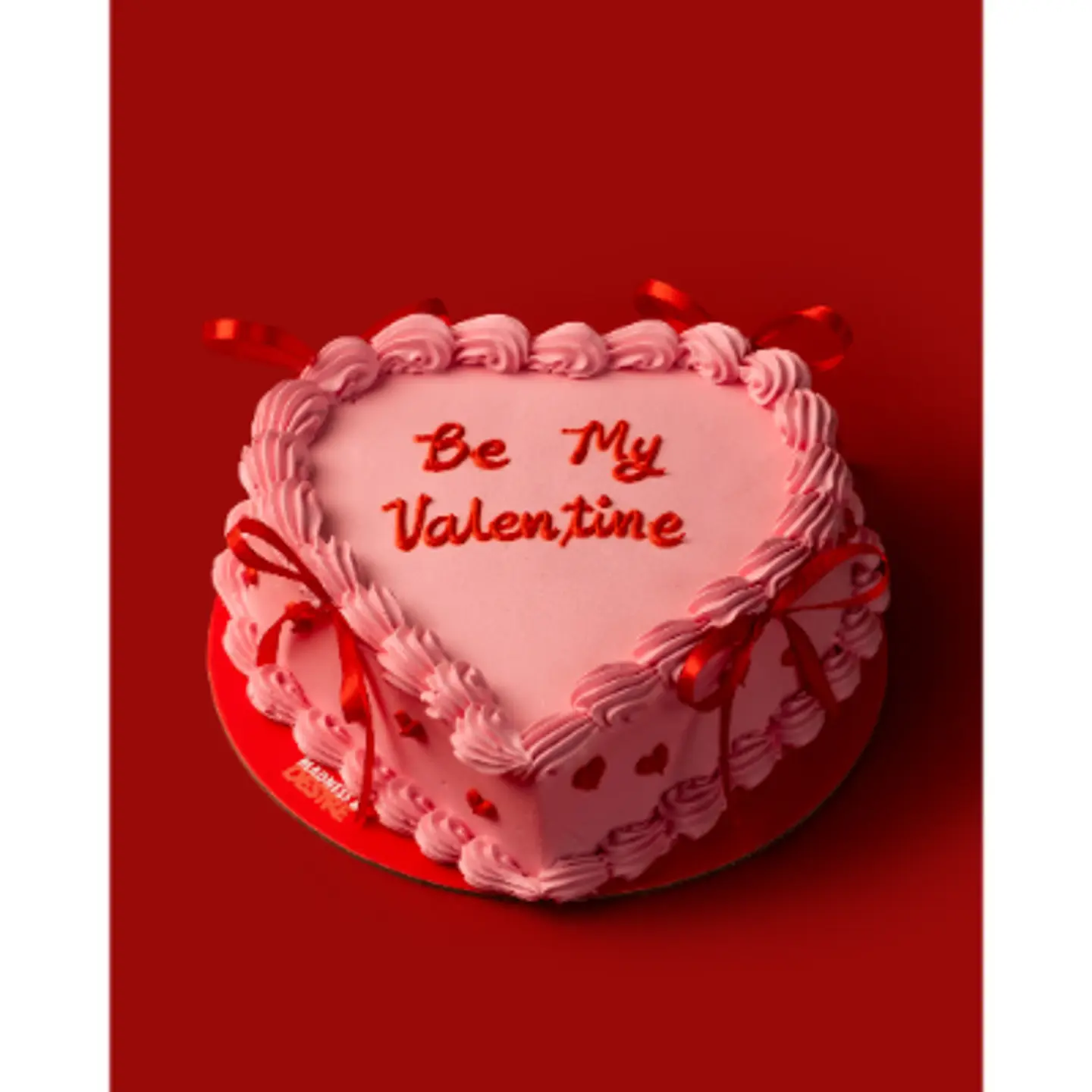 Valentine Heart Cake Pink 2025