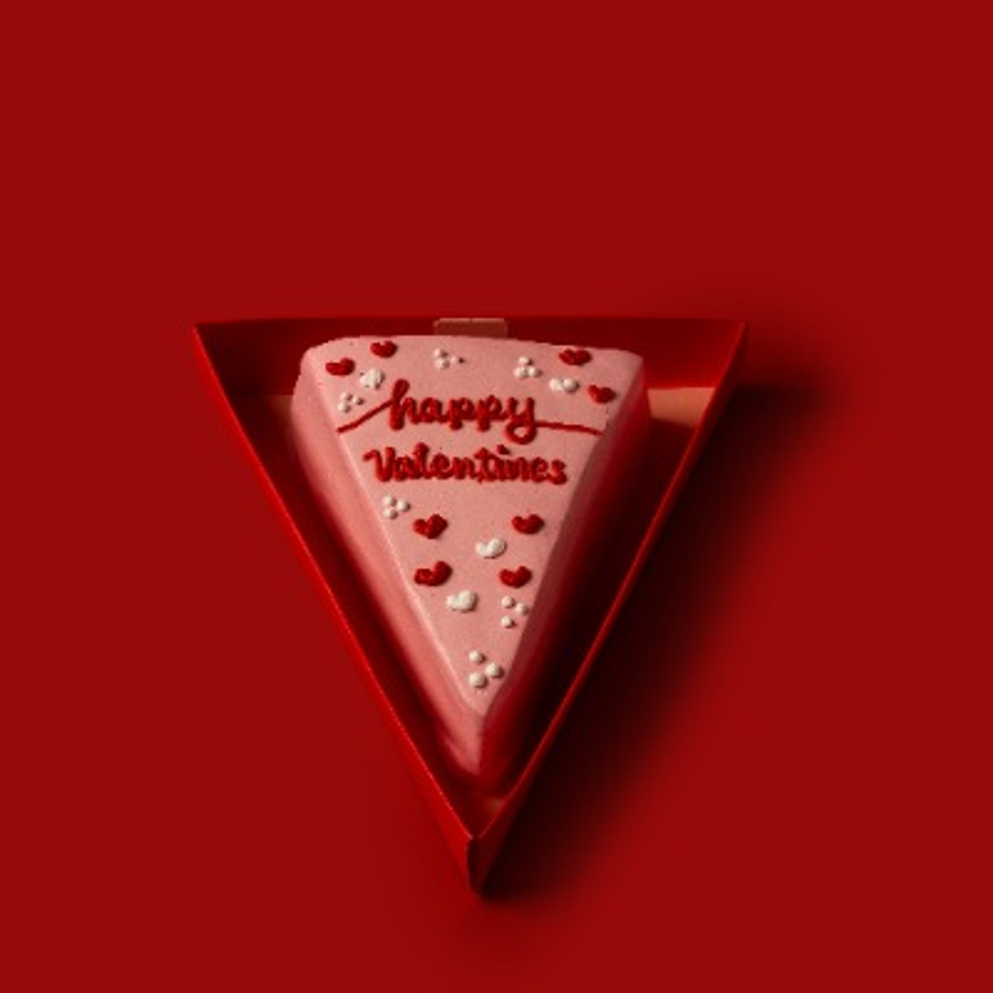 Triangle Cake Valentine Pink 2026