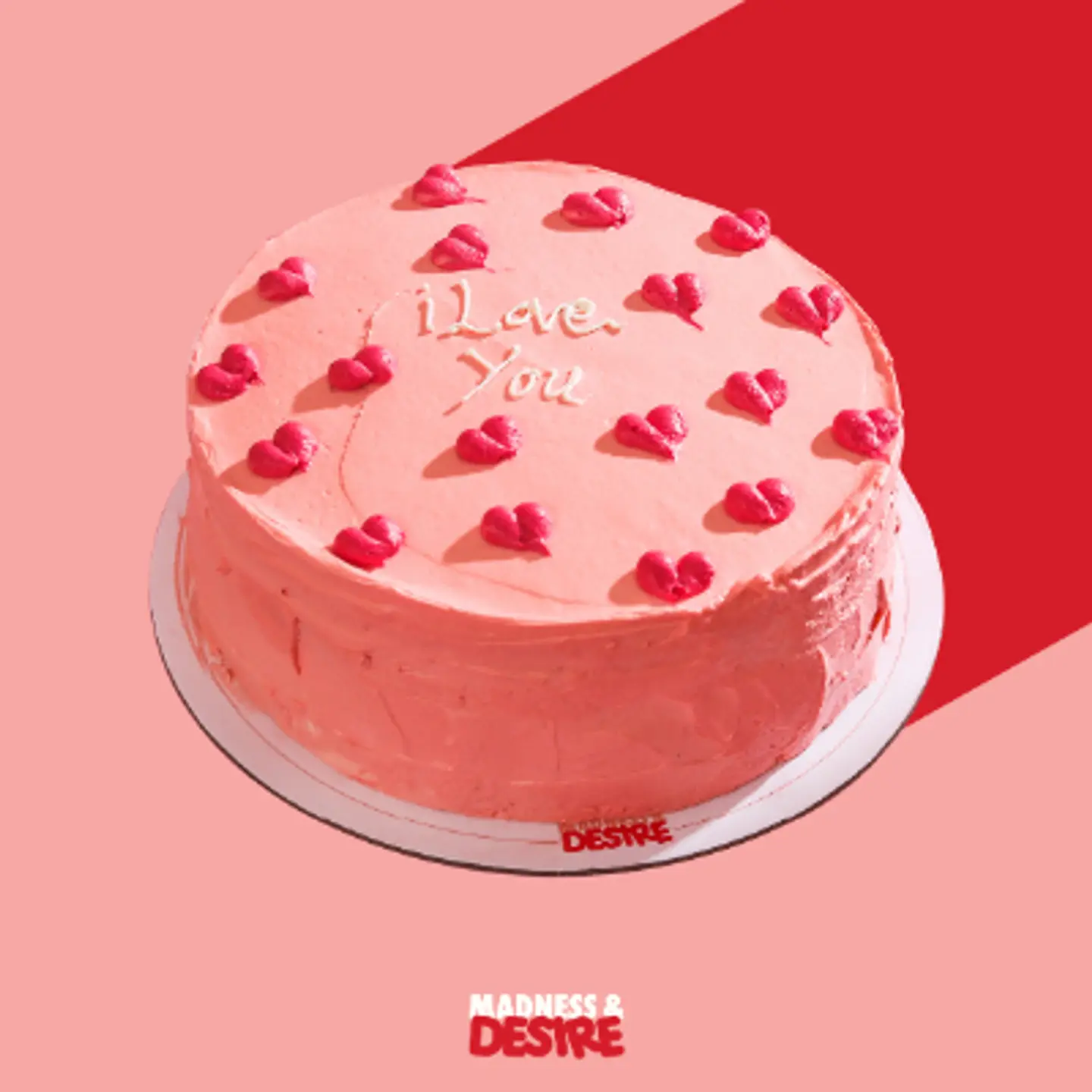Pink Heart Cake