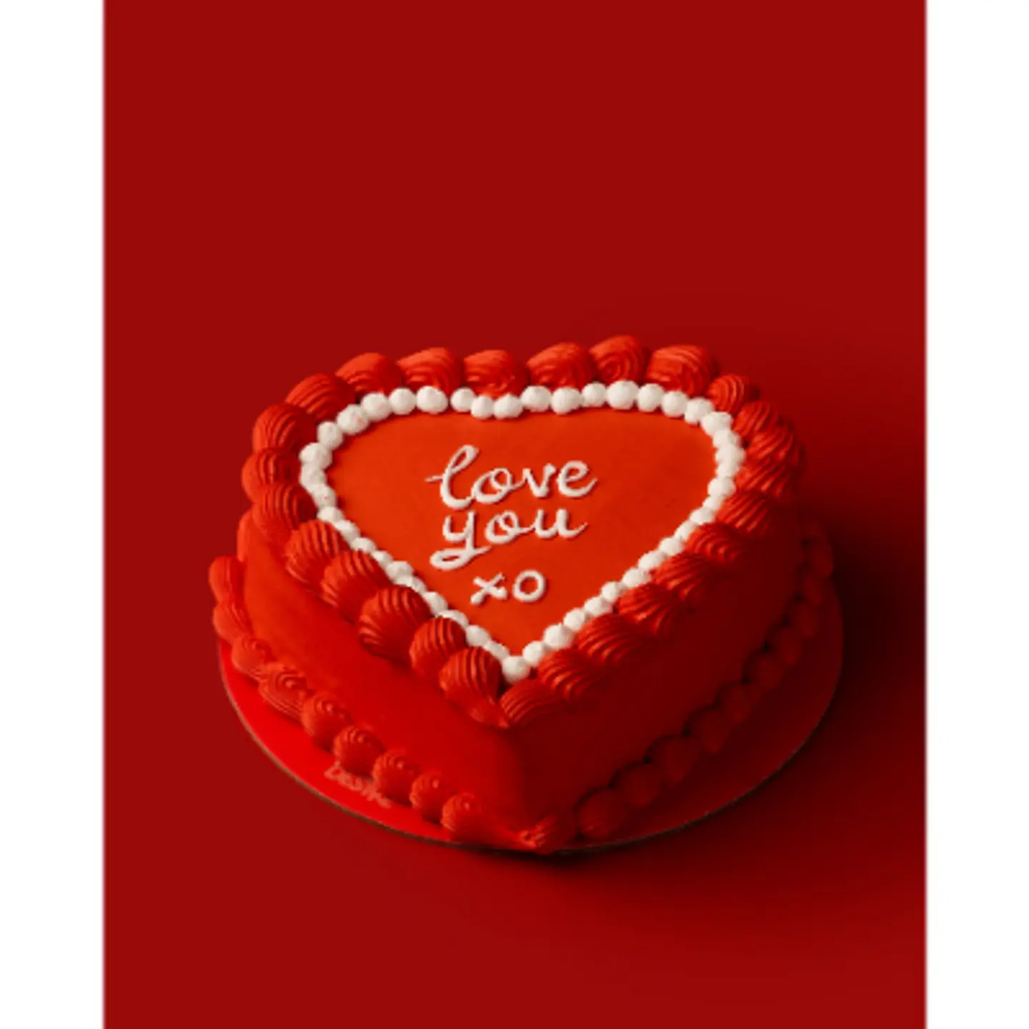 Valentine Heart Cake Red 2025