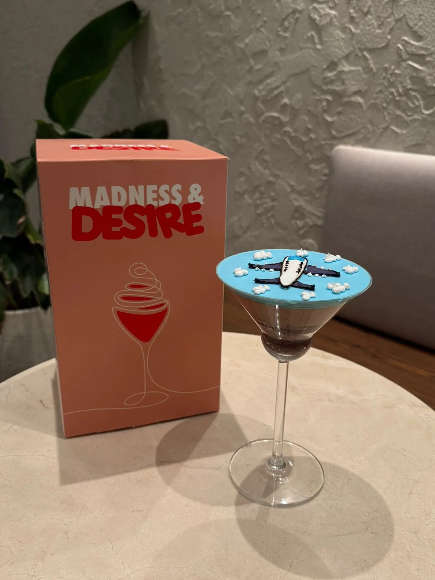 New Year Cheers Cake Airplane