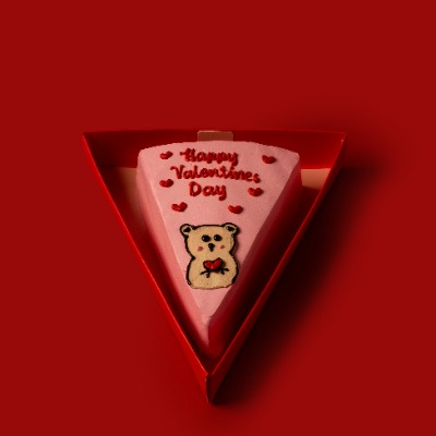 Triangle Cake Valentine Bear 2026