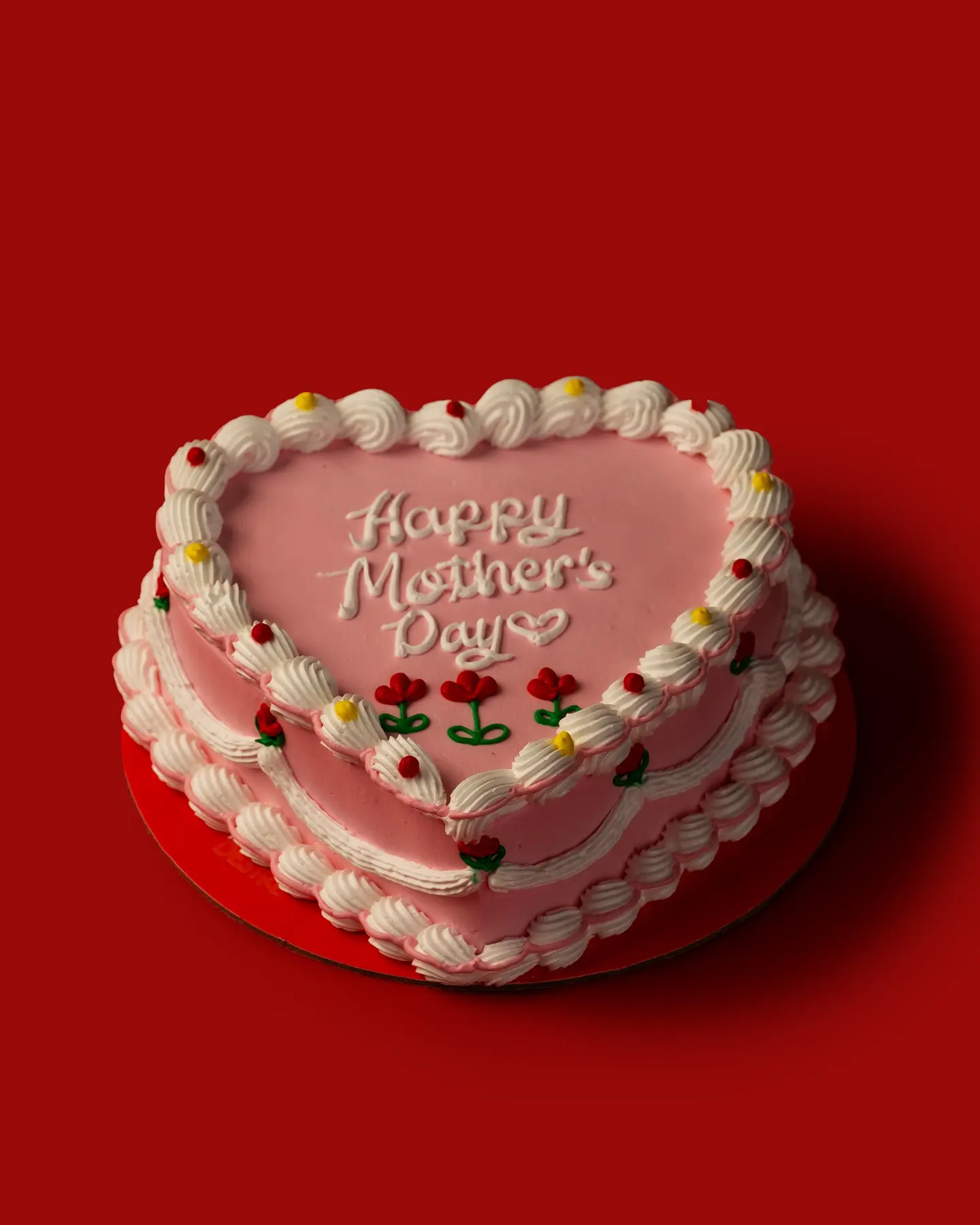 Mother's Day Heart Cake