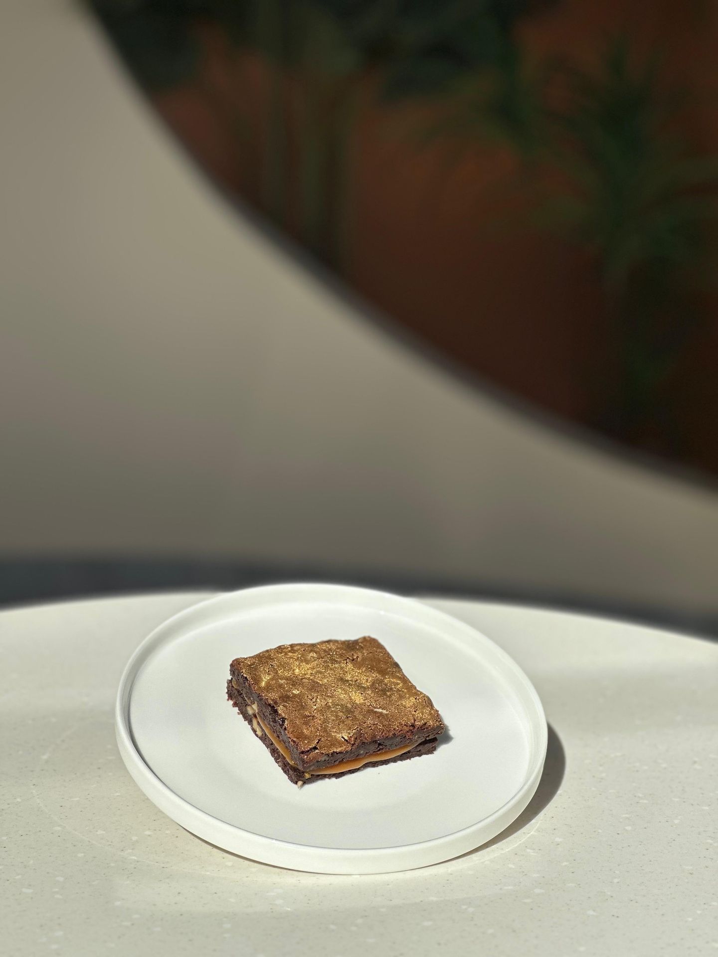 Gold Salted Caramel Brownie