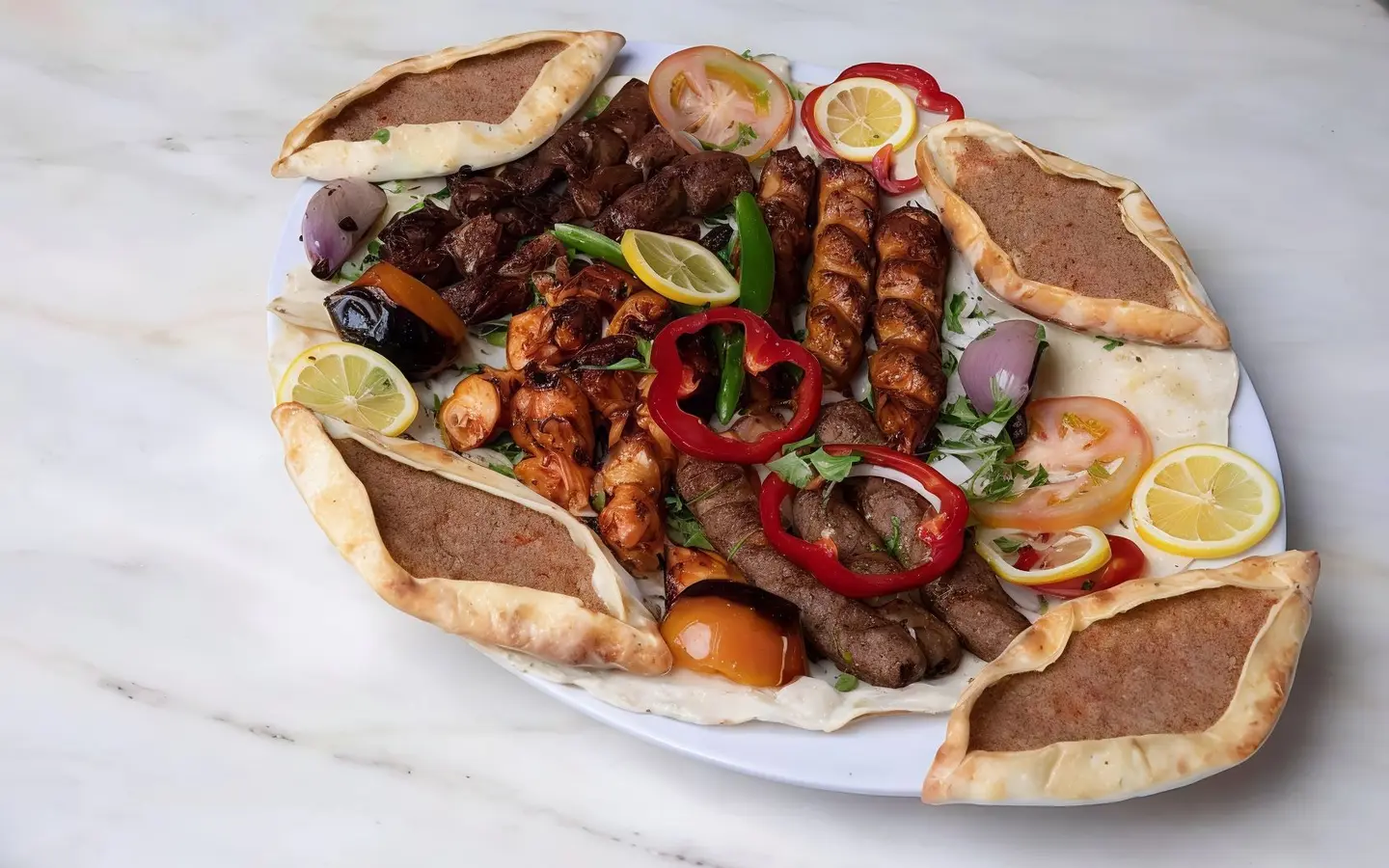 طبق حدائق المحيا