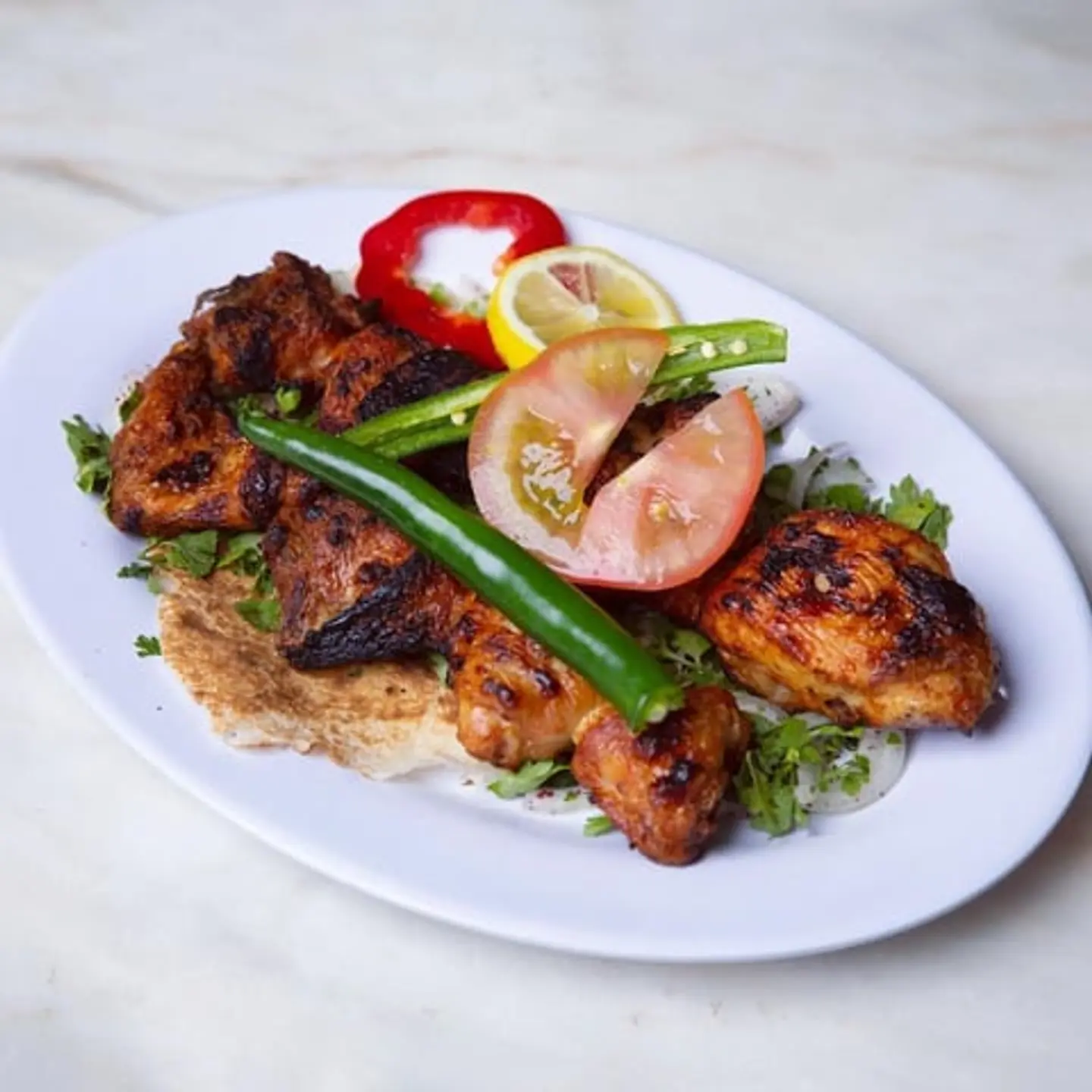 شيش طاووق بالعظم