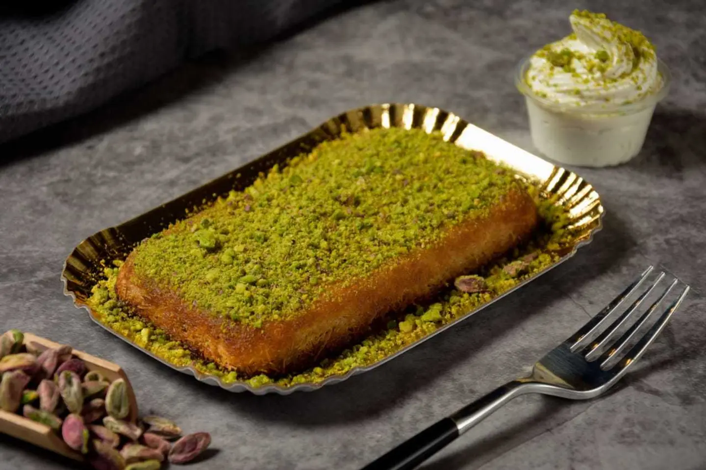 Rectangular Kunafa Cream