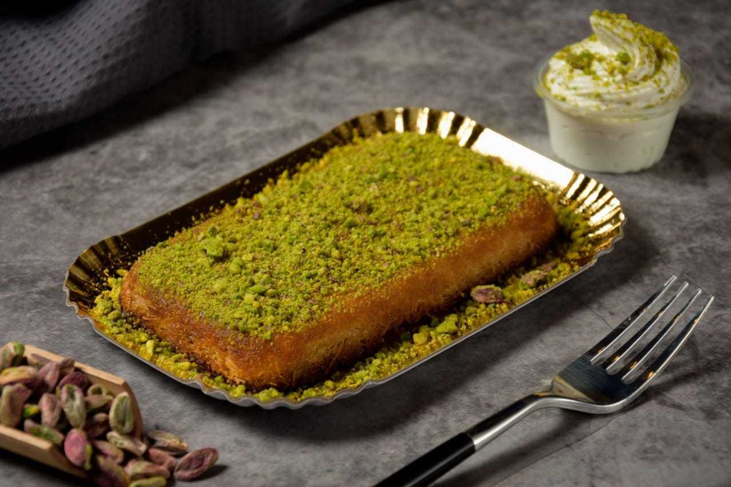 Rectangular Kunafa Cream