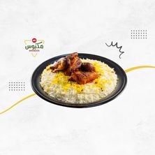 شواية على الجمر مع رز شعبي