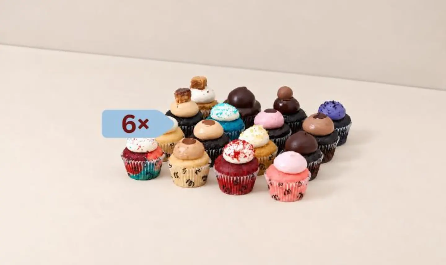 Box Of 6 Mini Cupcakes