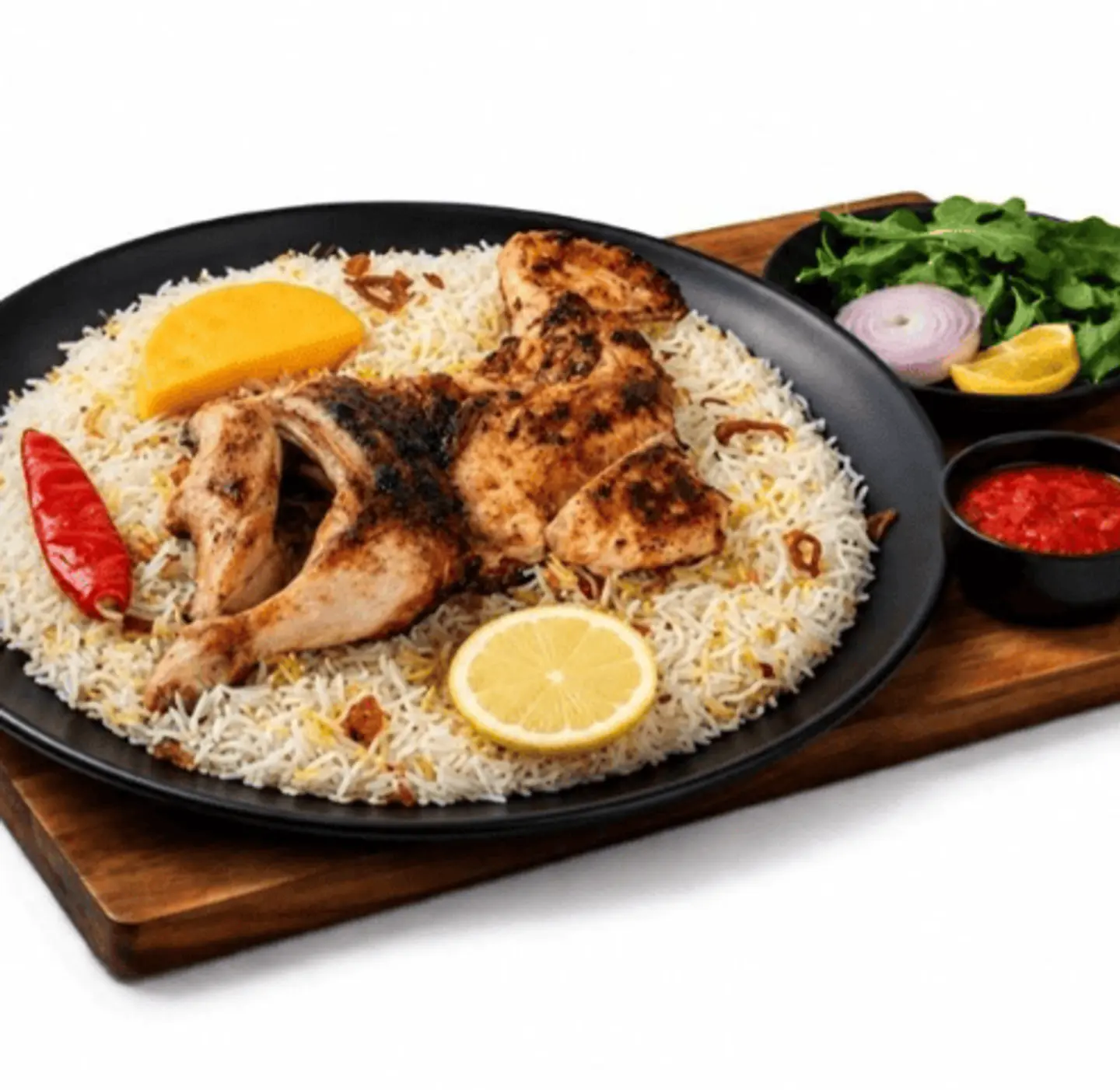 Mathbi Chicken With Rice