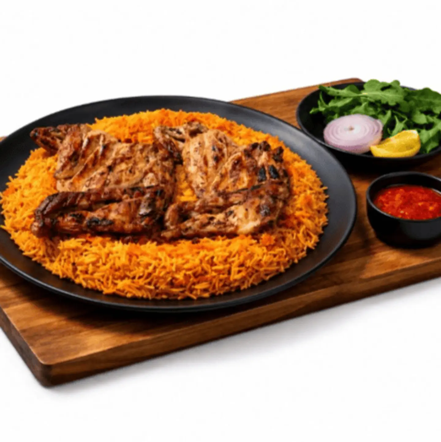 Charcoal Grilled Chicken With Rice