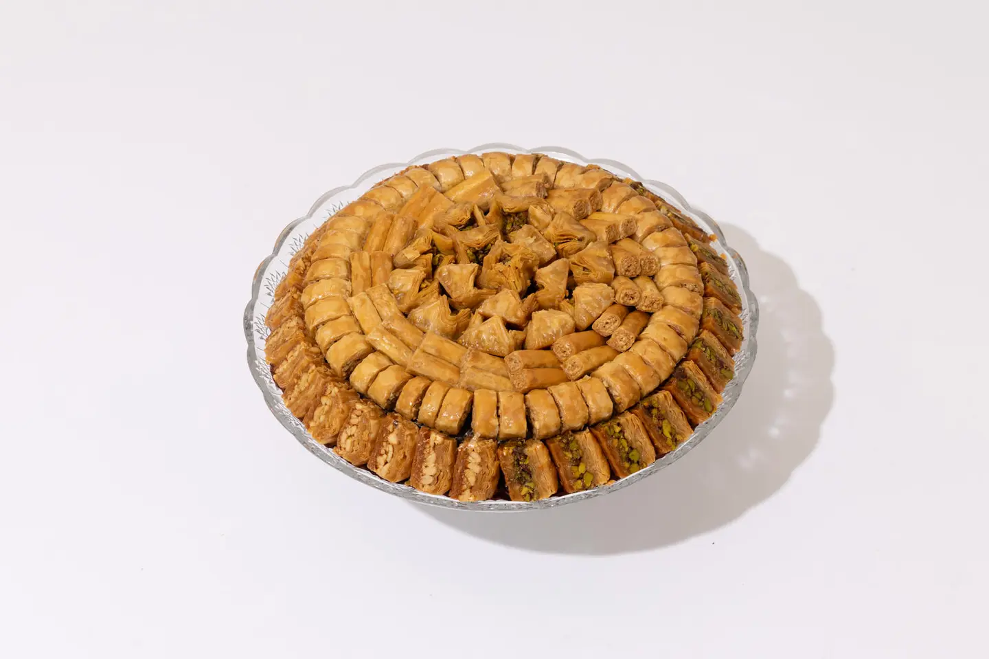 صينيه كرستال بقلاوه فاخره