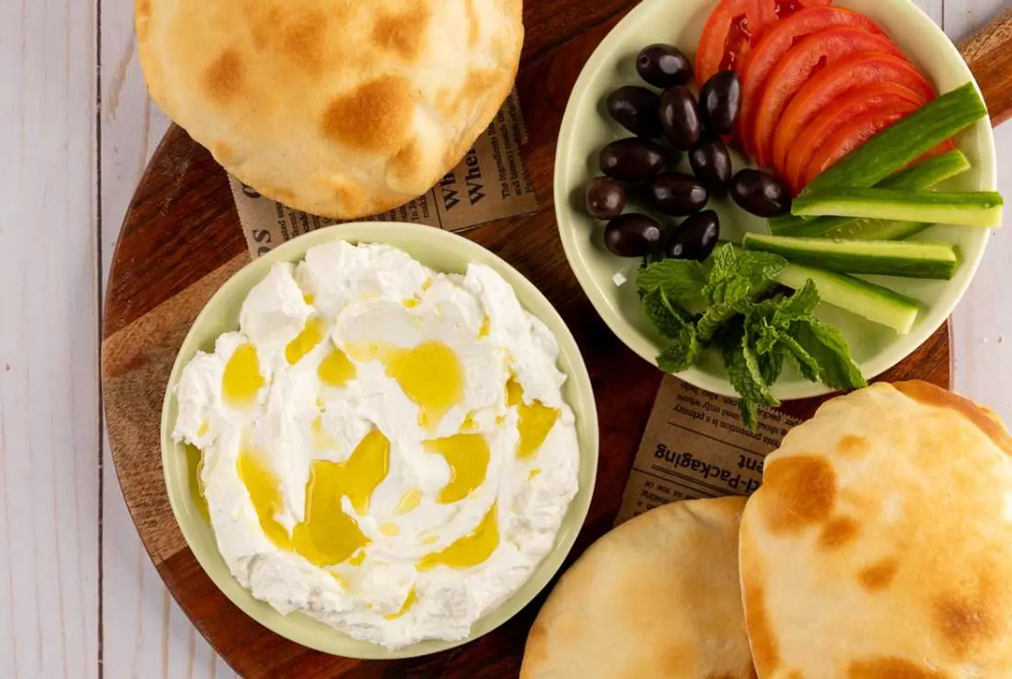 طبق لبنة