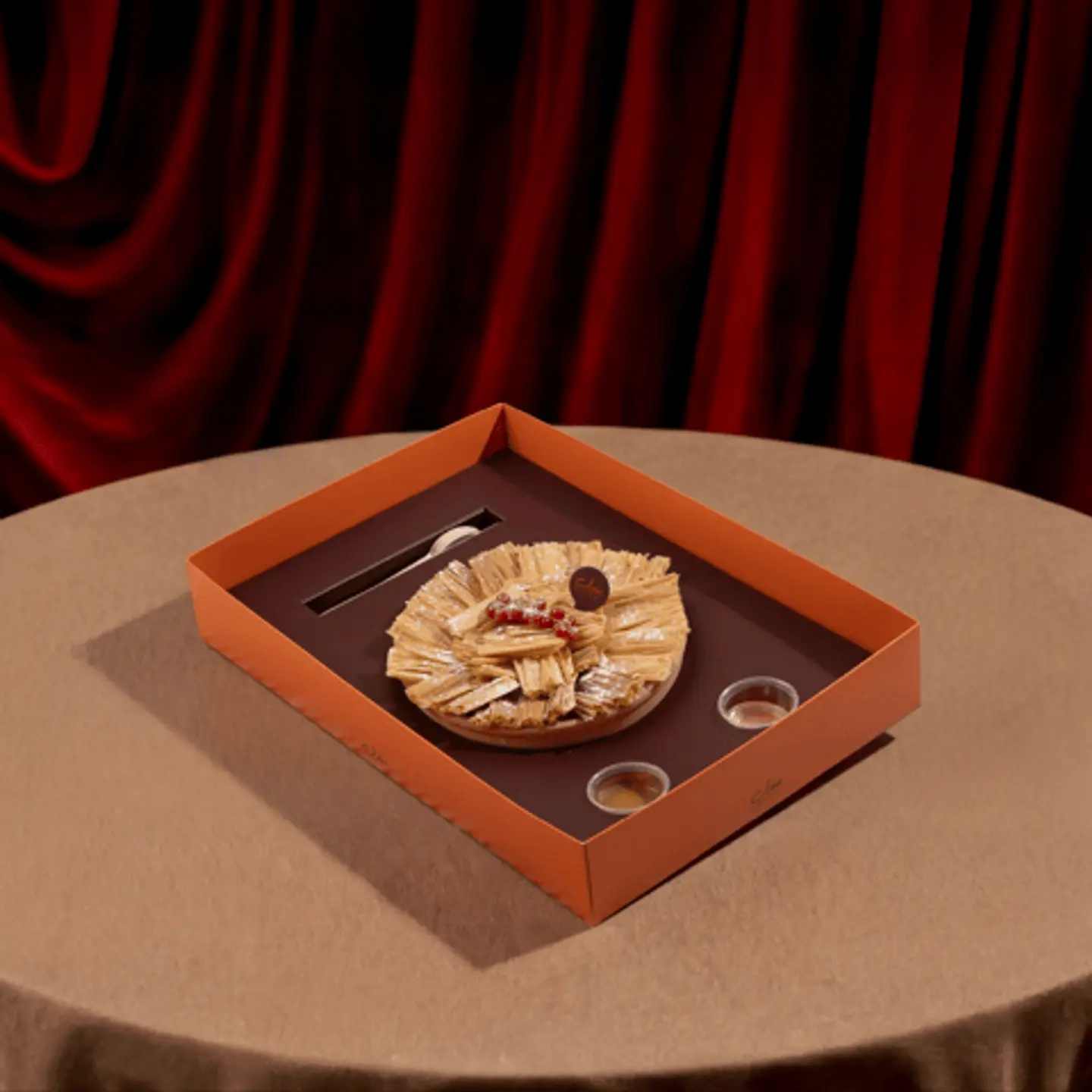 Cream Baklawa Pottery Larg