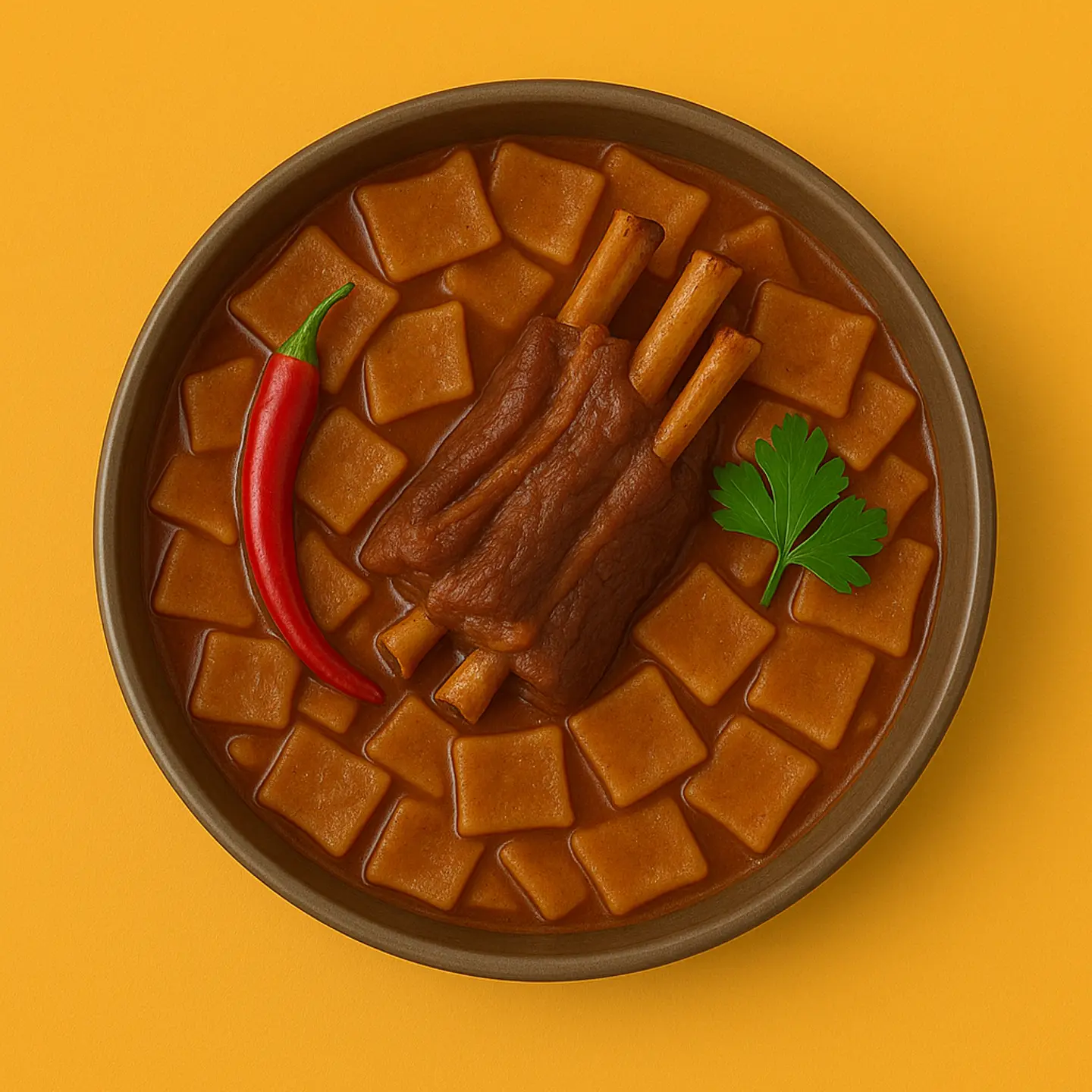 Double Vegetable Meat Marcouk