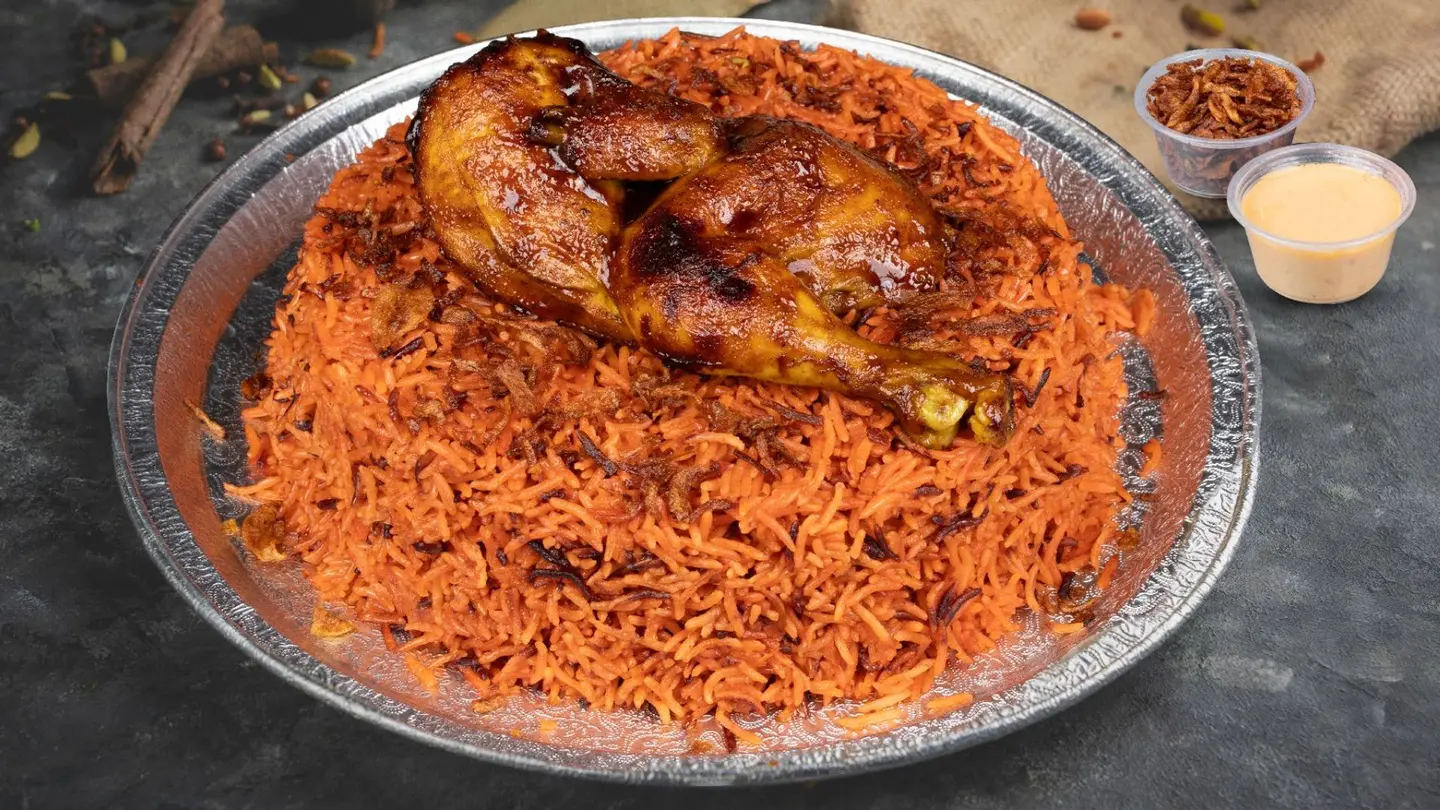الكبسة المدخنة دجاج