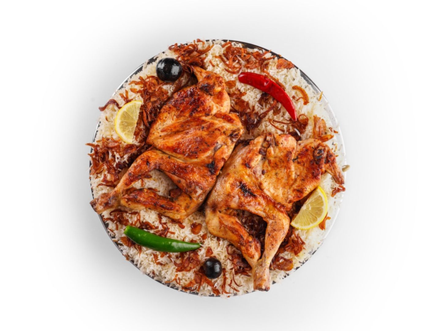 دجاج مظبي مع رز مشكل