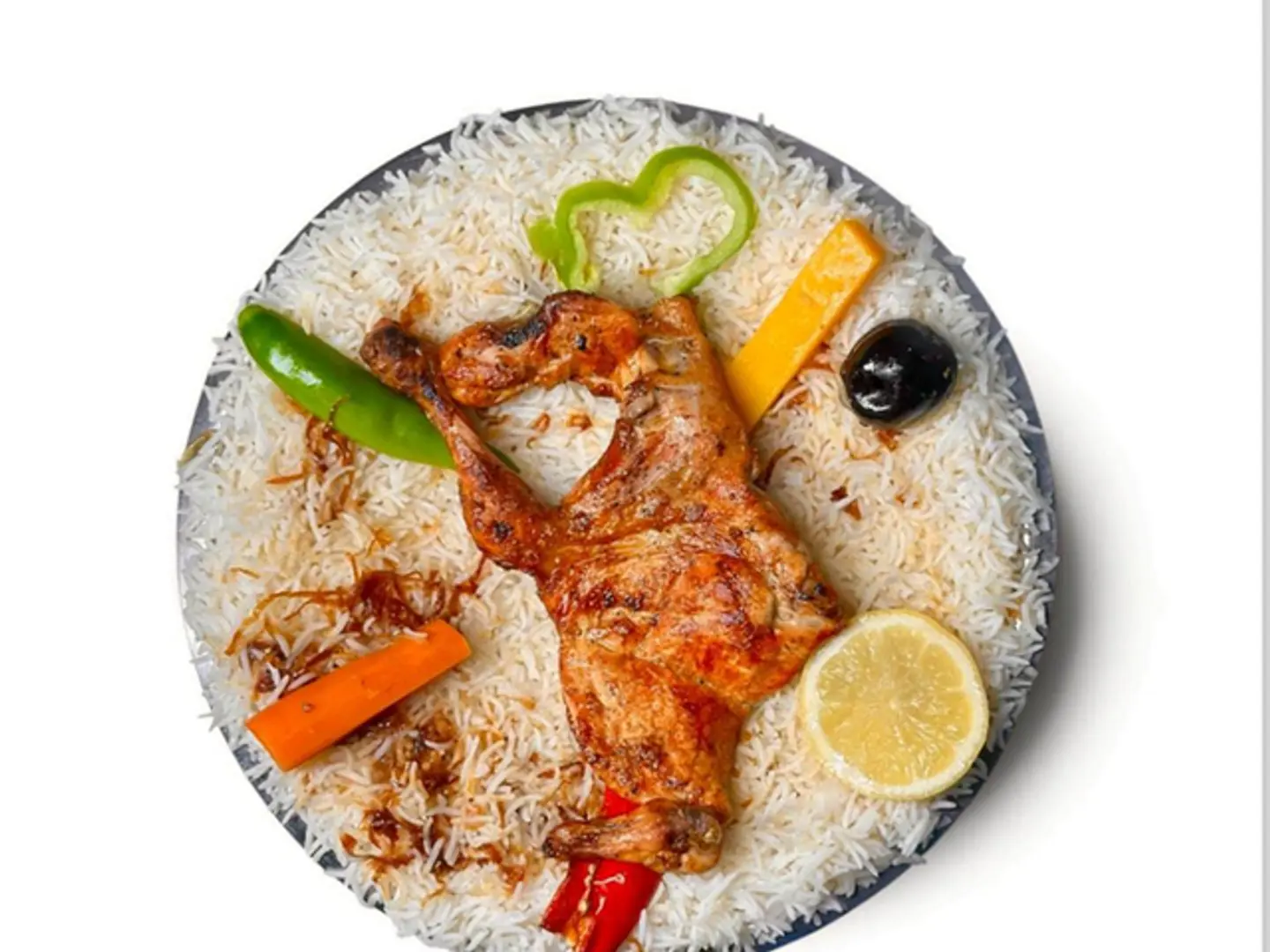 Half Chicken Madhbi With Shaabi Rice