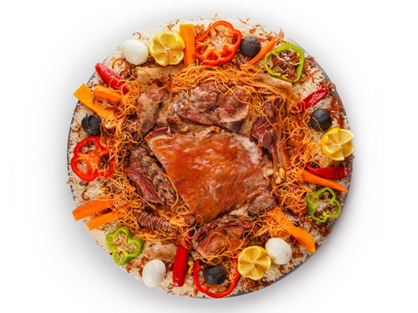 ربع تيس مع رز مشكل