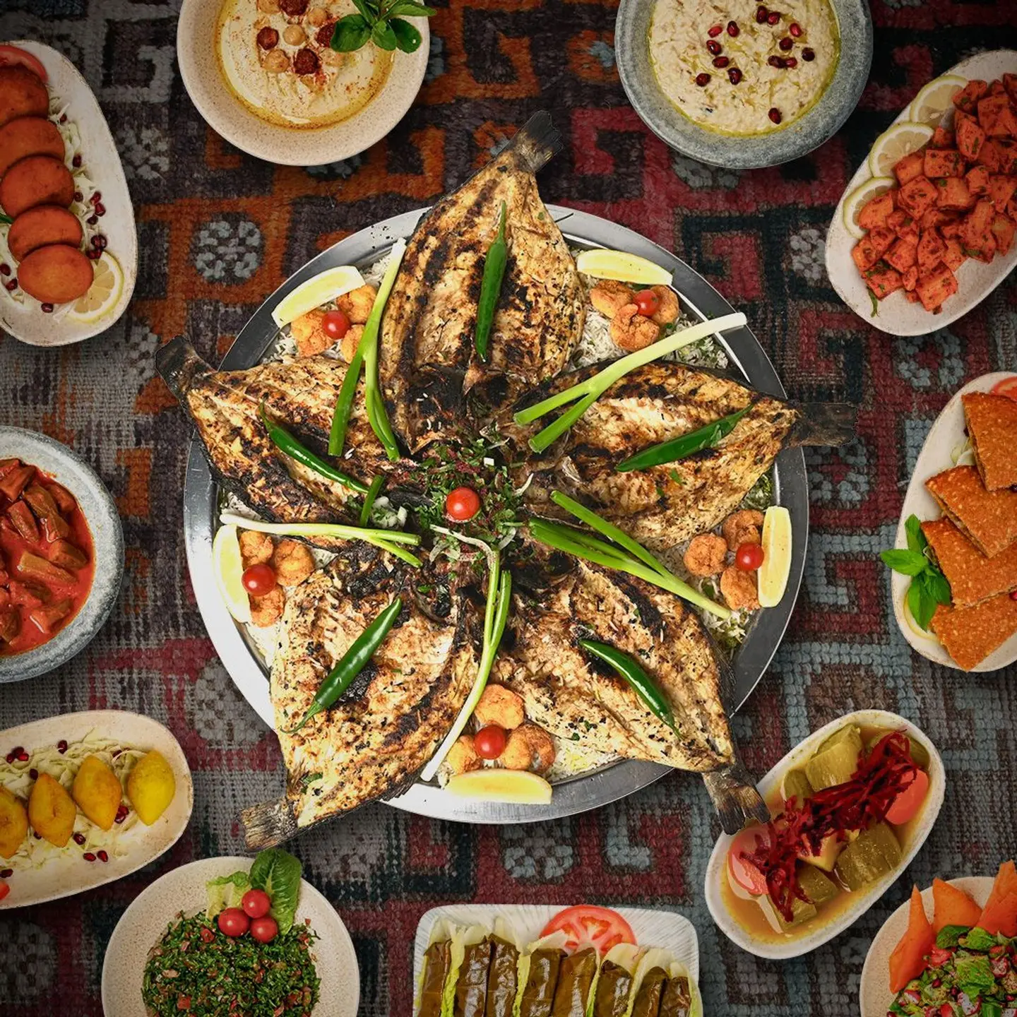 كومبو سمك سي باس الاسود