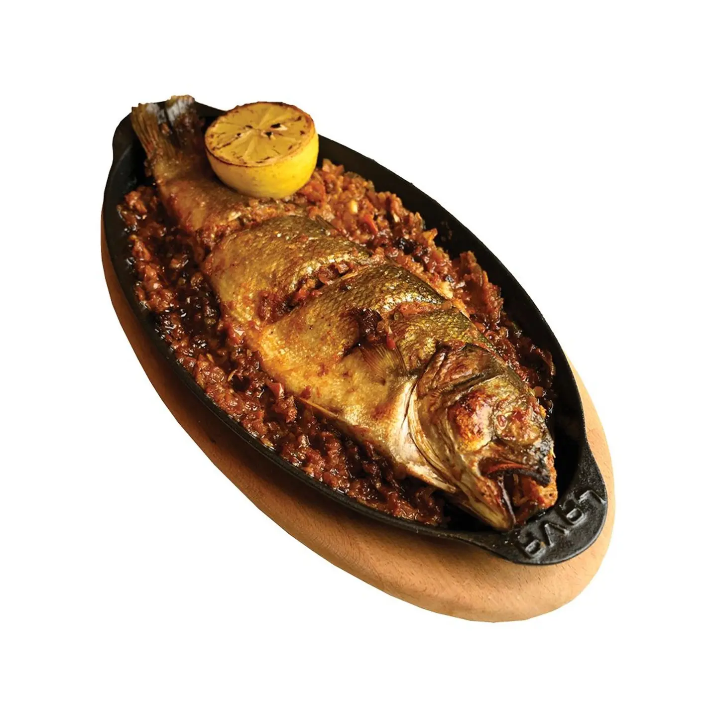 سمكة سي باس بالفرن