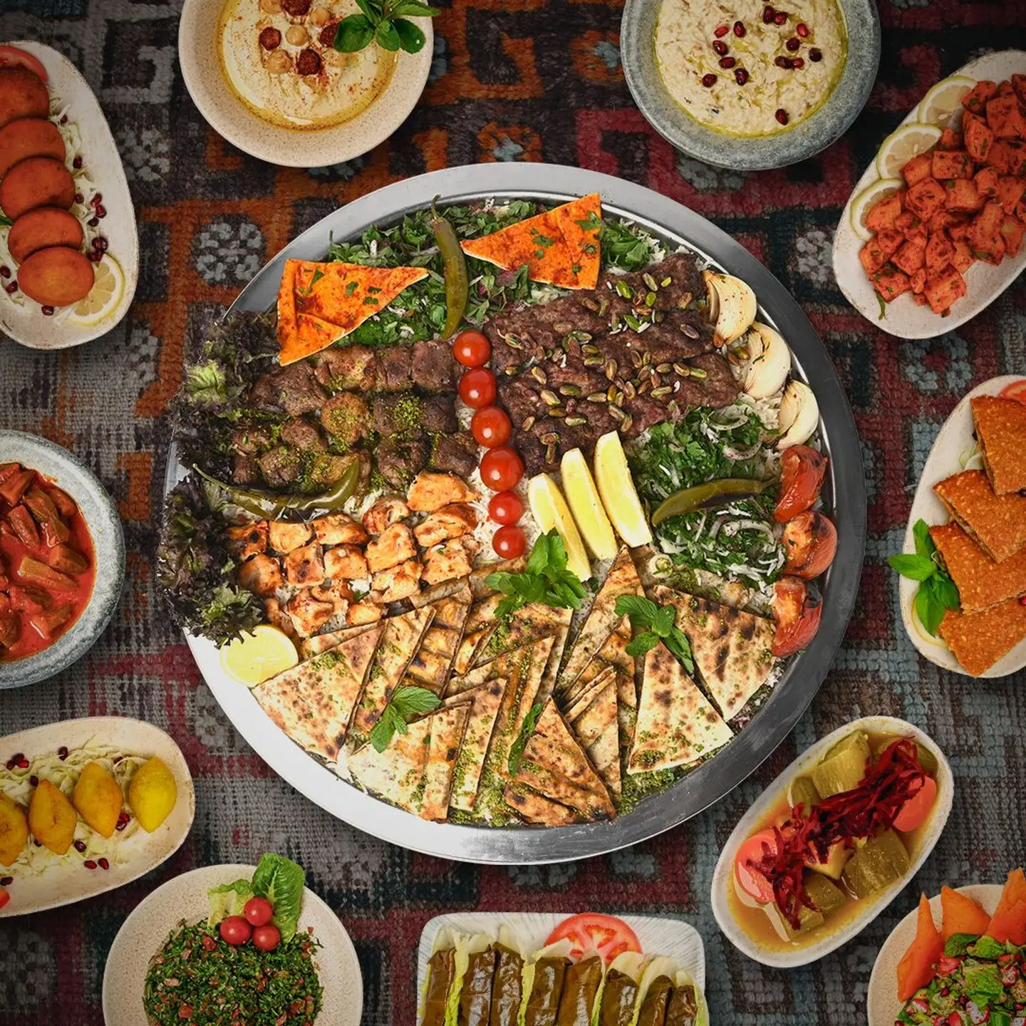 كومبو مشاوي مشكلة و عرايس لحم