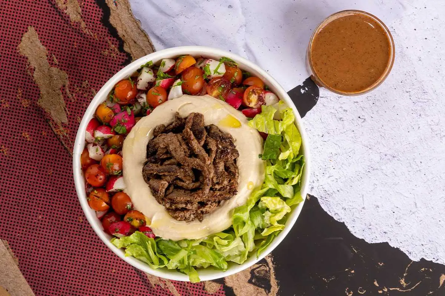 Beef Shawarma & Hummus Bowl