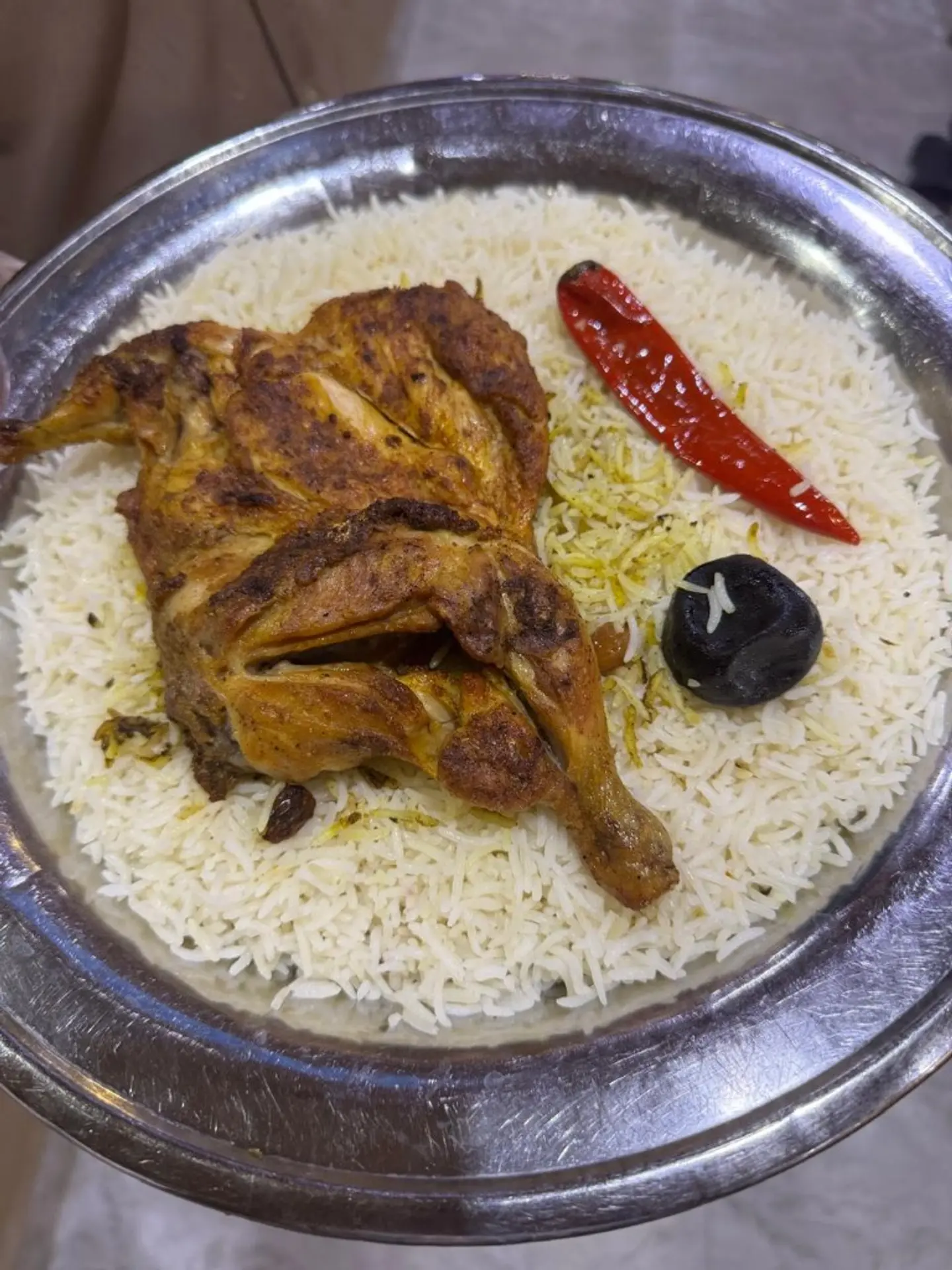 نصف دجاج مظبي