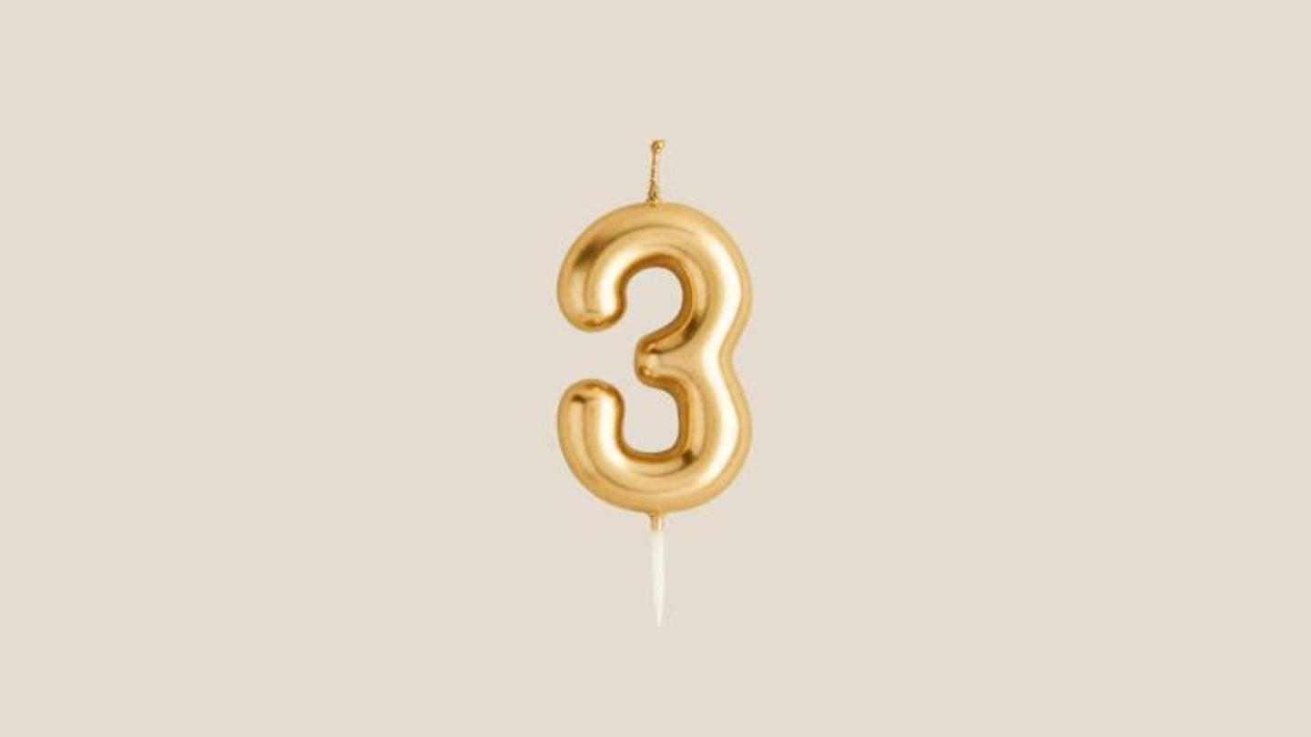 Number 3 Gold