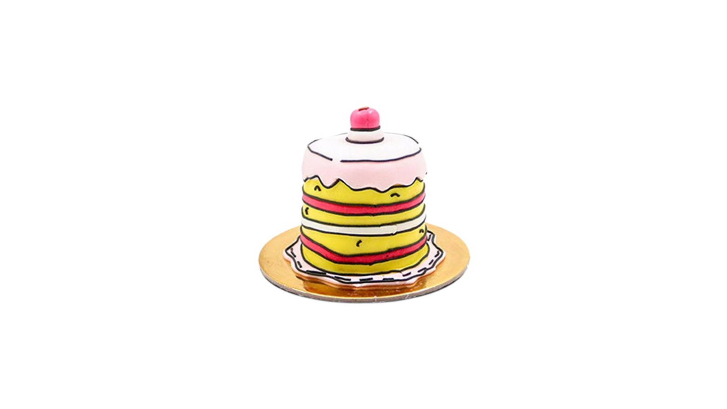 Comic Cake Round Red Velvet