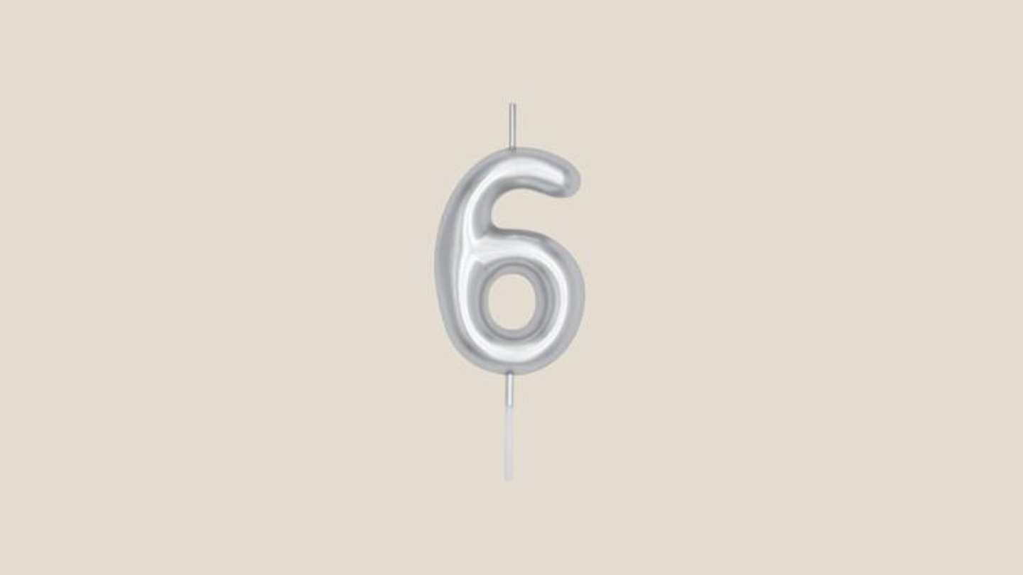 Number 6 Silver